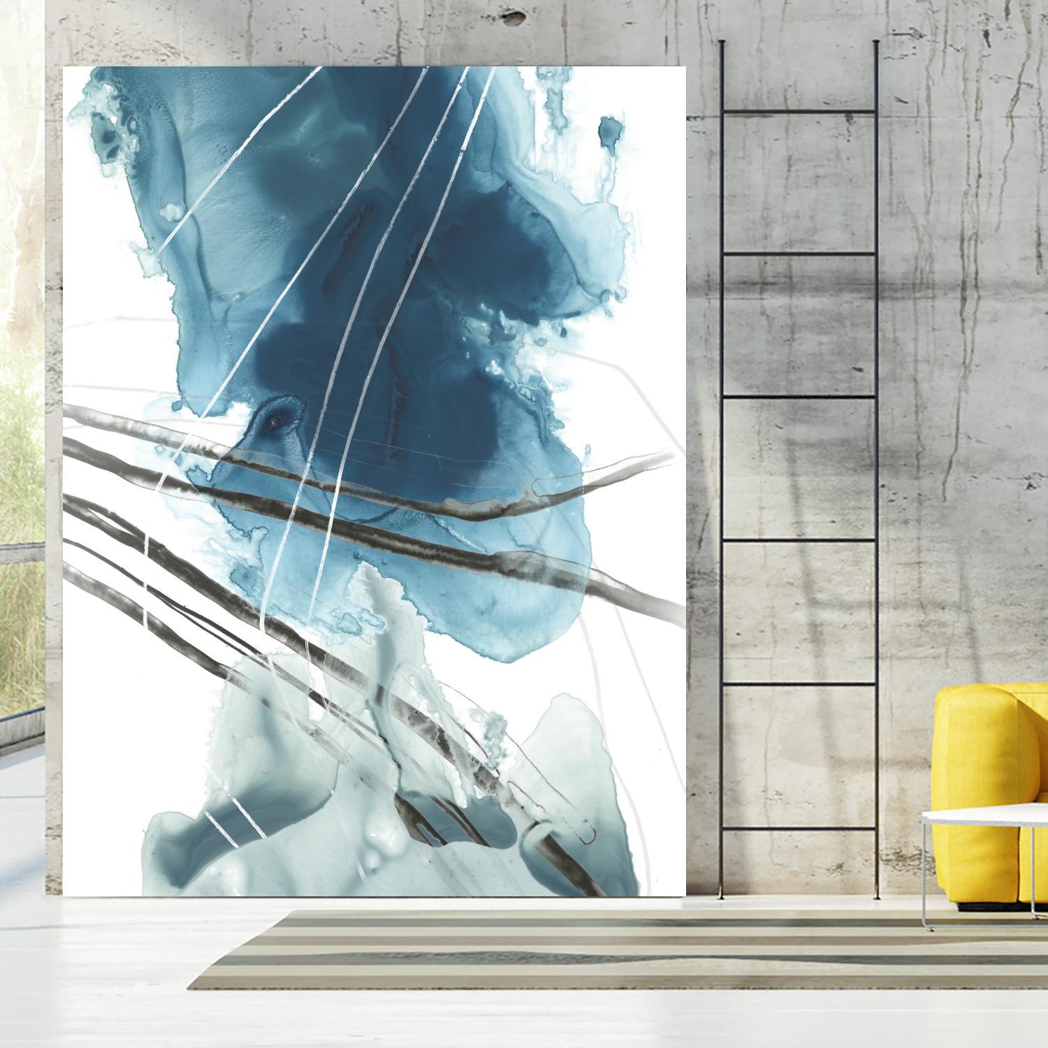 Bella Indigo II by June Erica Vess on GIANT ART - blue abstract