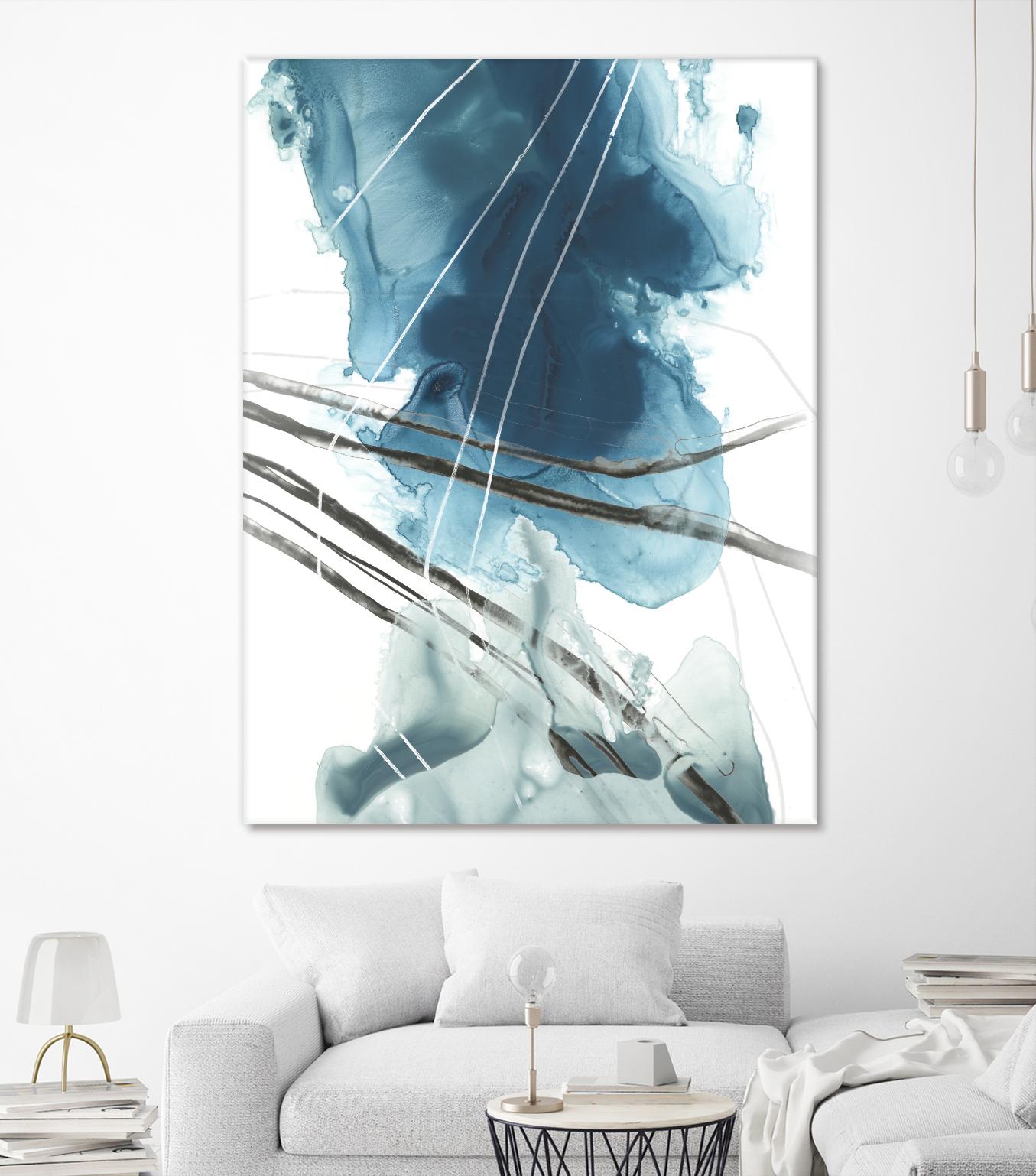 Bella Indigo II by June Erica Vess on GIANT ART - blue abstract