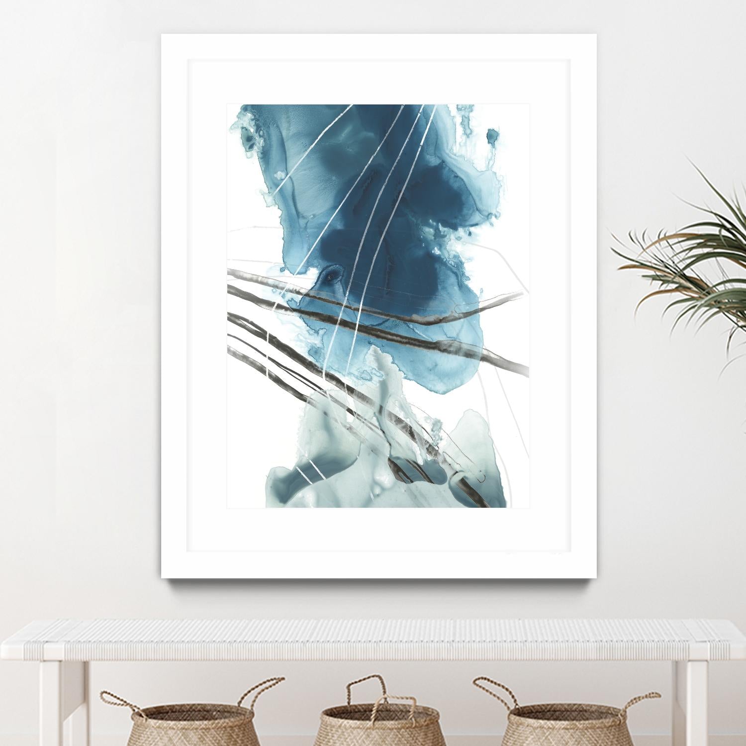 Bella Indigo II by June Erica Vess on GIANT ART - blue abstract