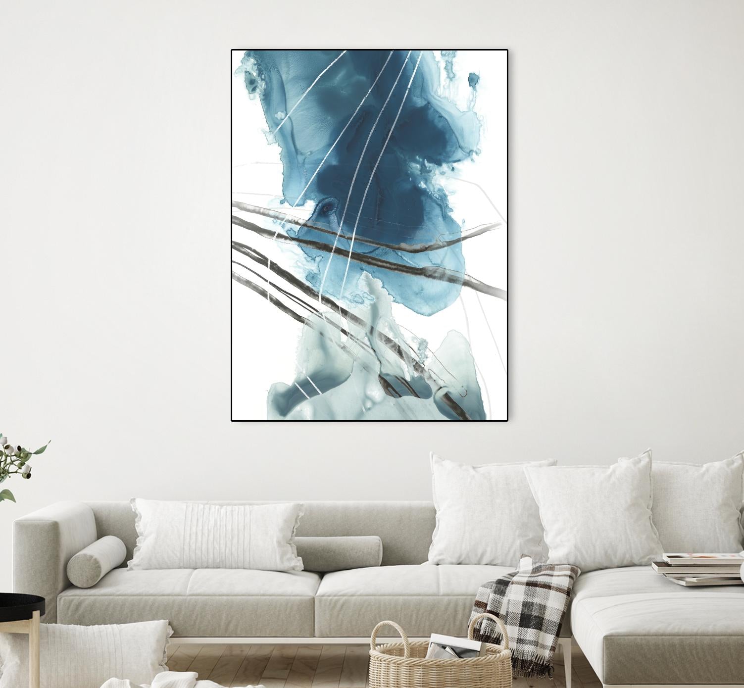 Bella Indigo II by June Erica Vess on GIANT ART - blue abstract