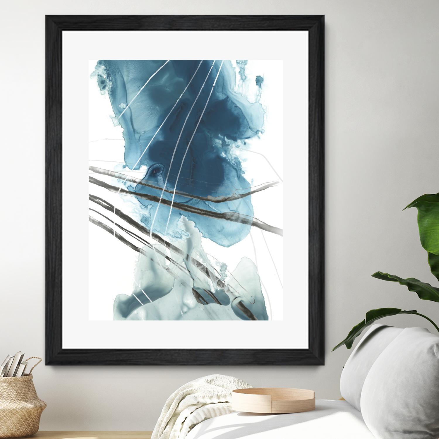 Bella Indigo II by June Erica Vess on GIANT ART - blue abstract