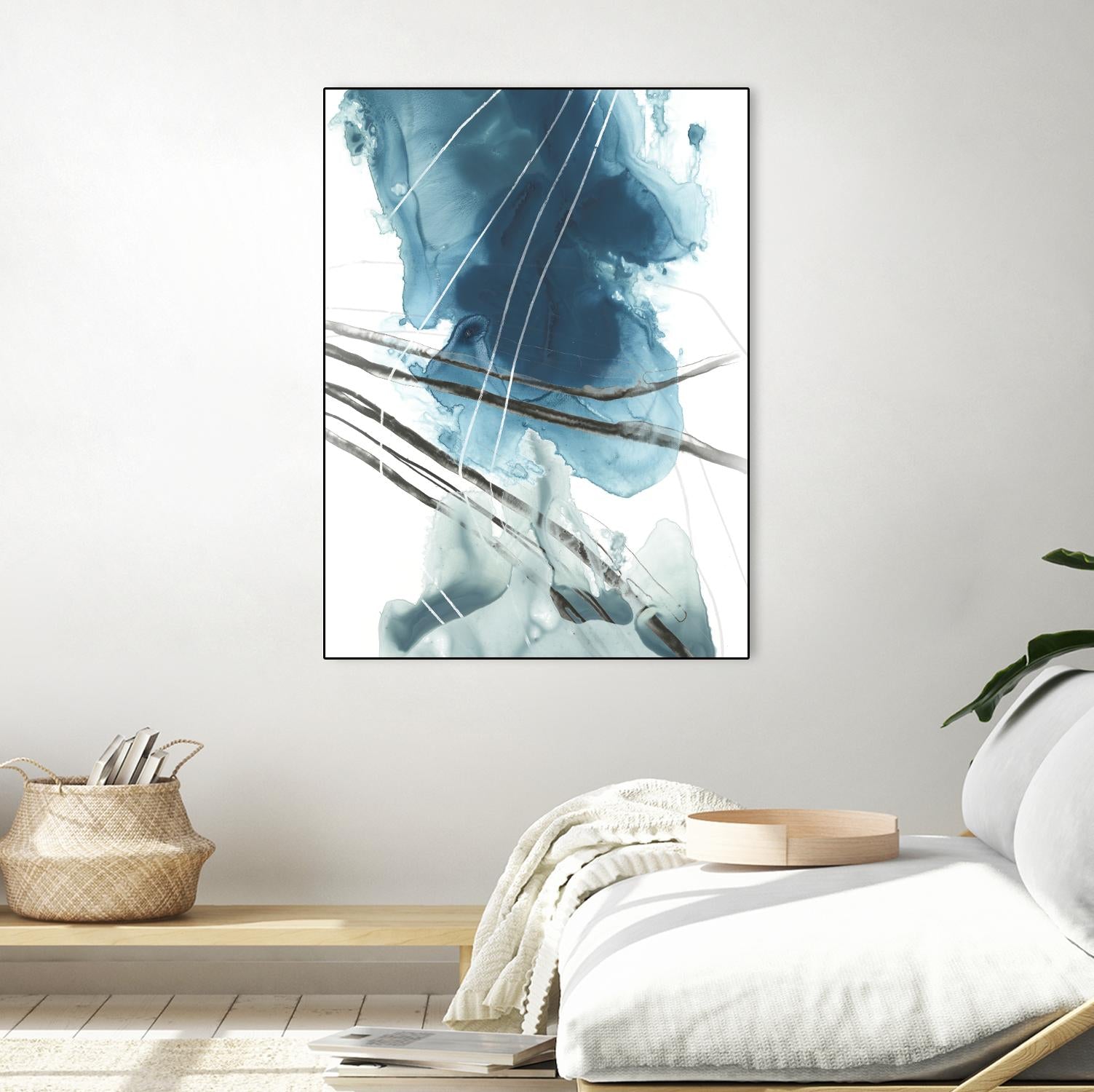 Bella Indigo II by June Erica Vess on GIANT ART - blue abstract