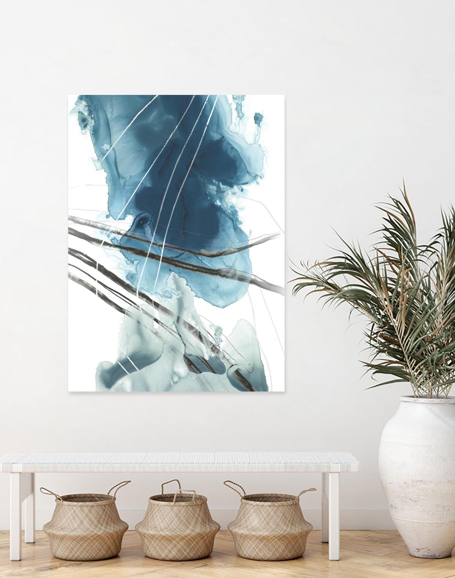 Bella Indigo II by June Erica Vess on GIANT ART - blue abstract