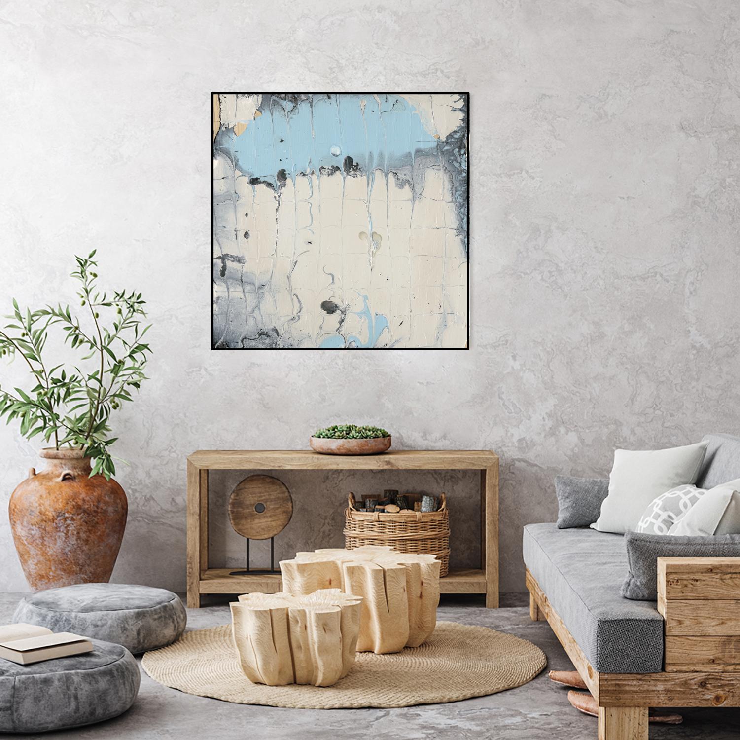 Rainmaker I by Alicia Ludwig on GIANT ART - blue abstract