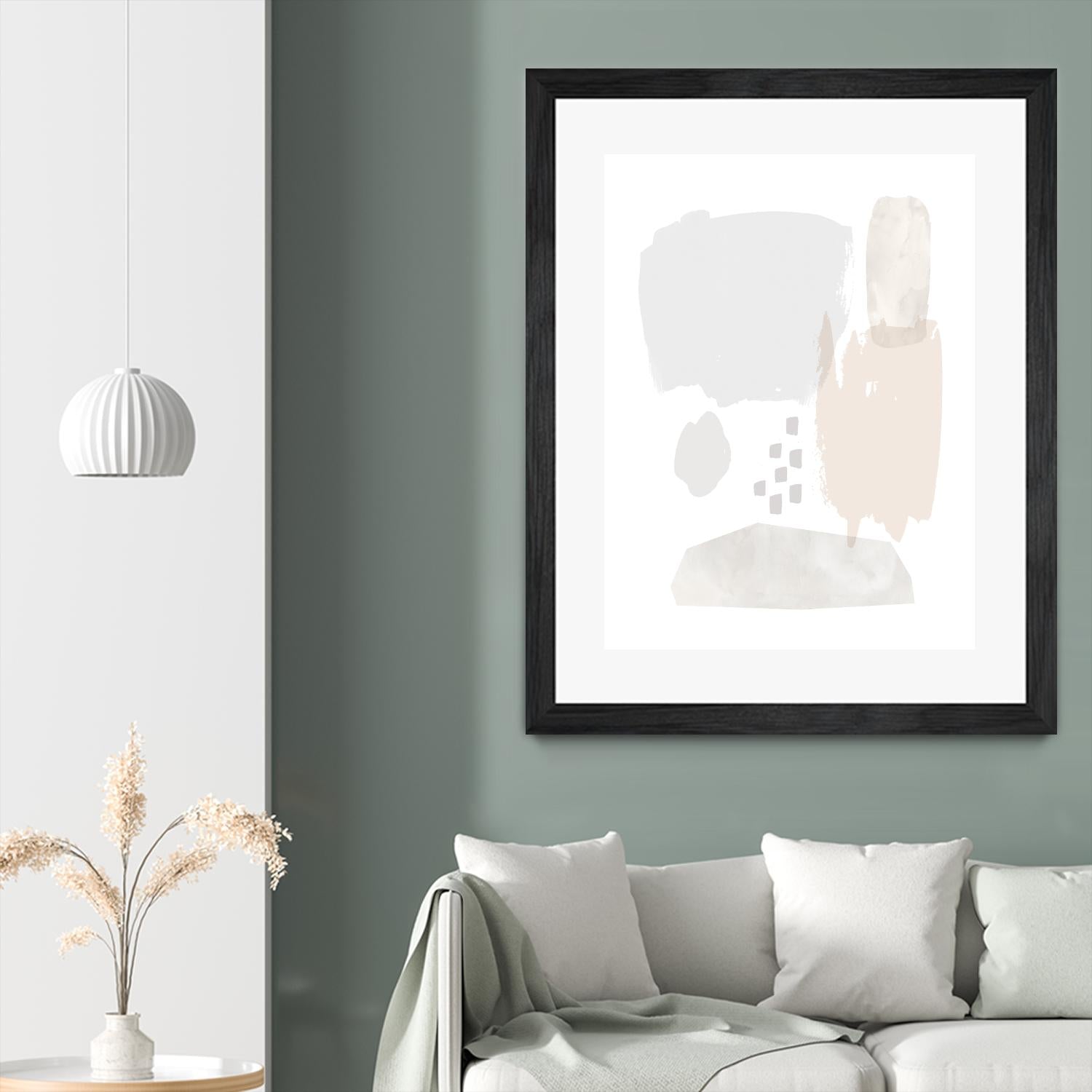 Sweet Simplicity II by Victoria Borges on GIANT ART - neutral abstract