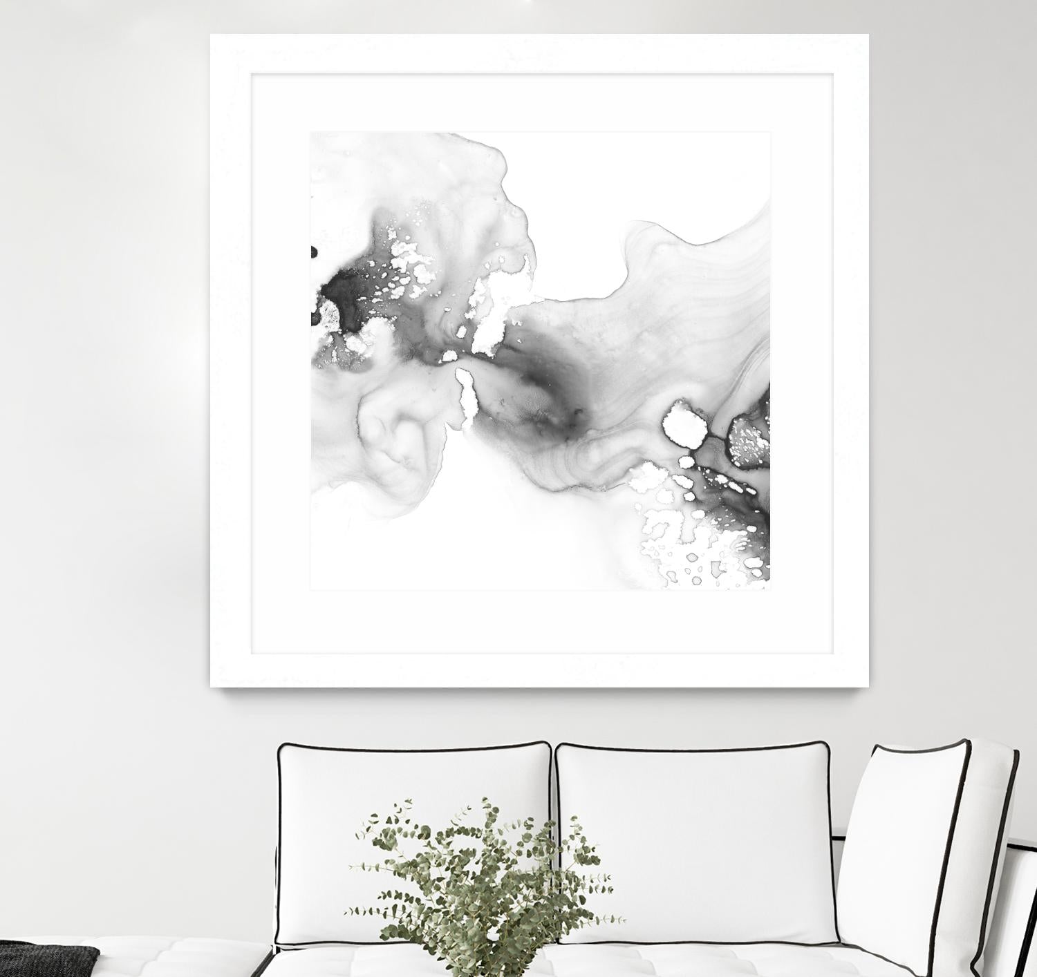 Smoke & Water I by Ethan Harper on GIANT ART - neutral abstract