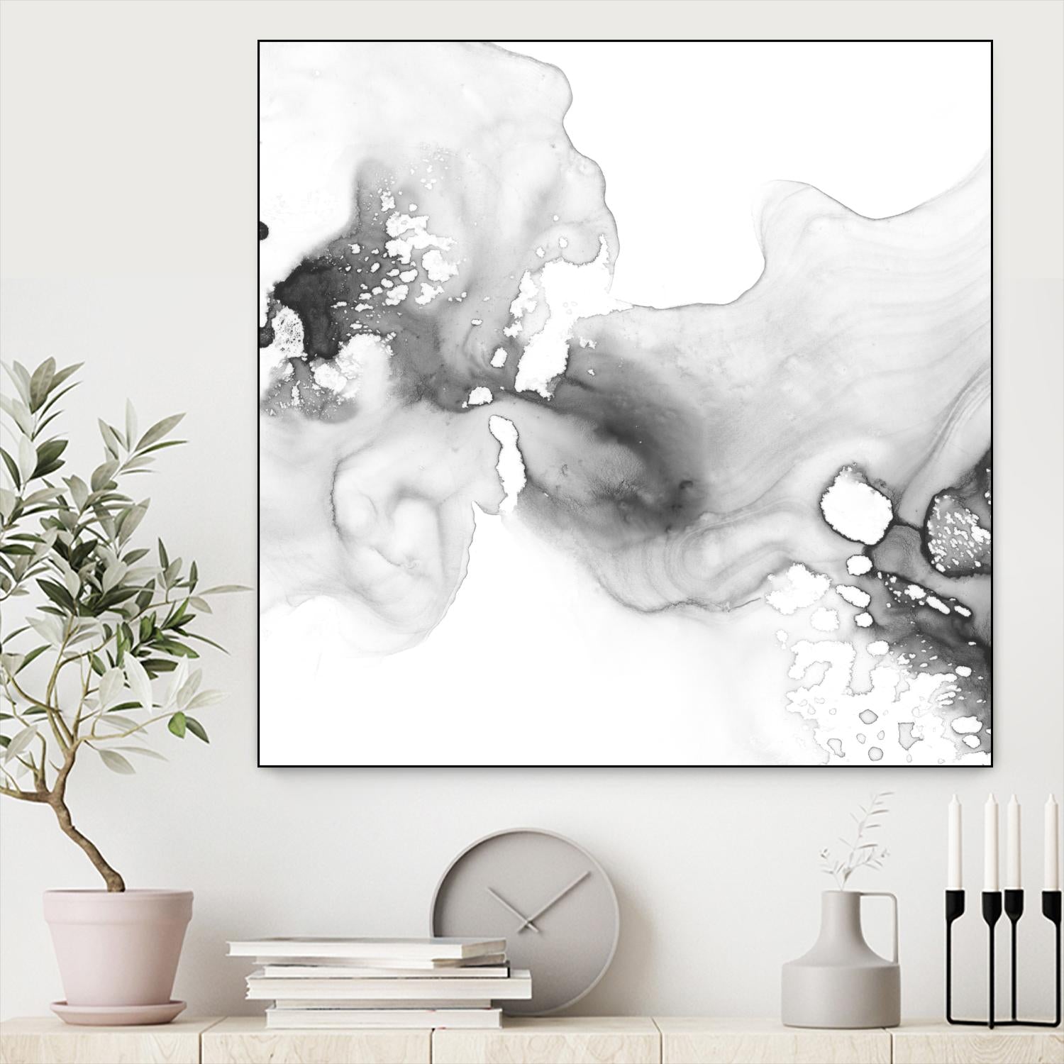 Smoke & Water I by Ethan Harper on GIANT ART - neutral abstract