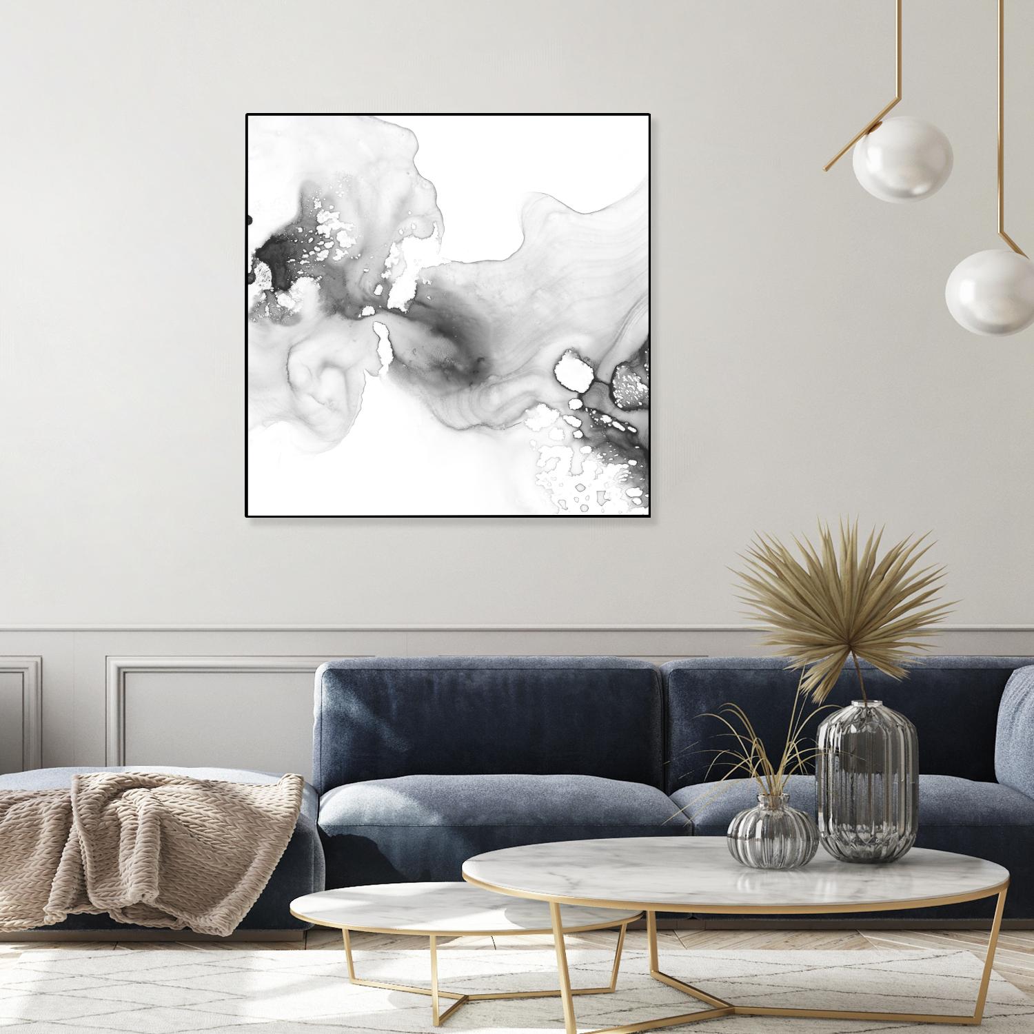 Smoke & Water I by Ethan Harper on GIANT ART - neutral abstract