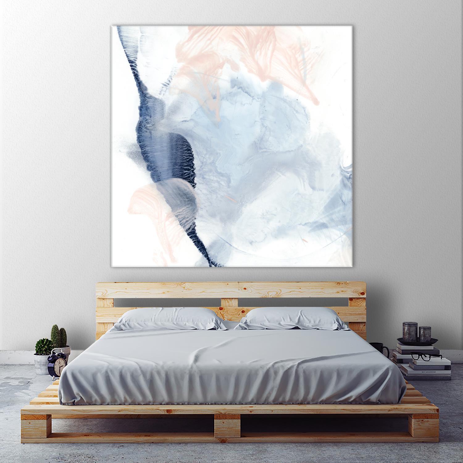 Indigo & Blush II by Ethan Harper on GIANT ART - pastels abstract