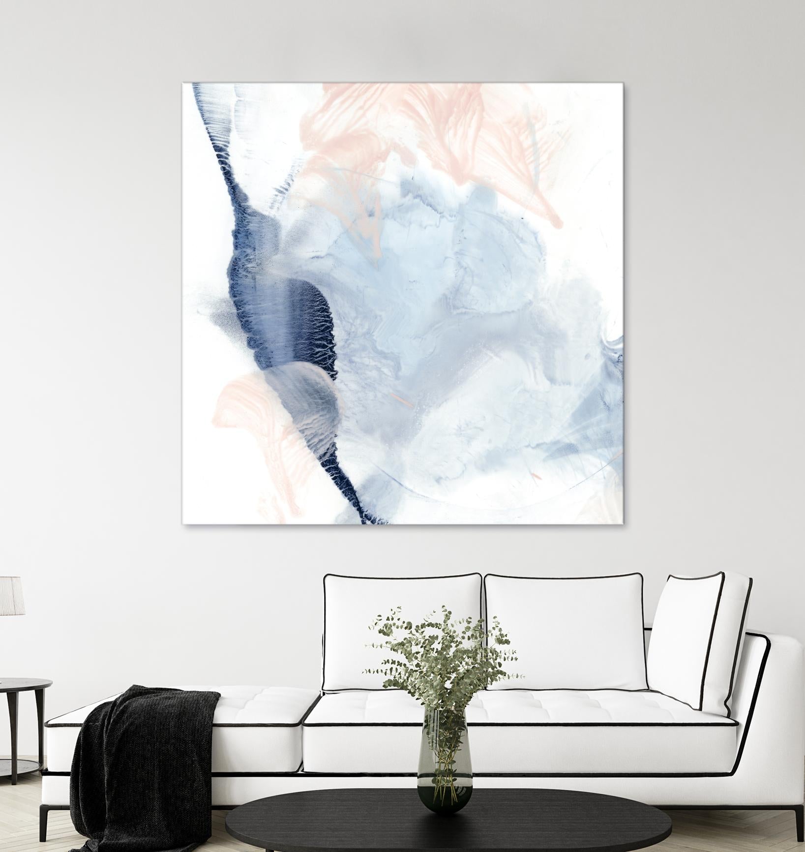 Indigo & Blush II by Ethan Harper on GIANT ART - pastels abstract