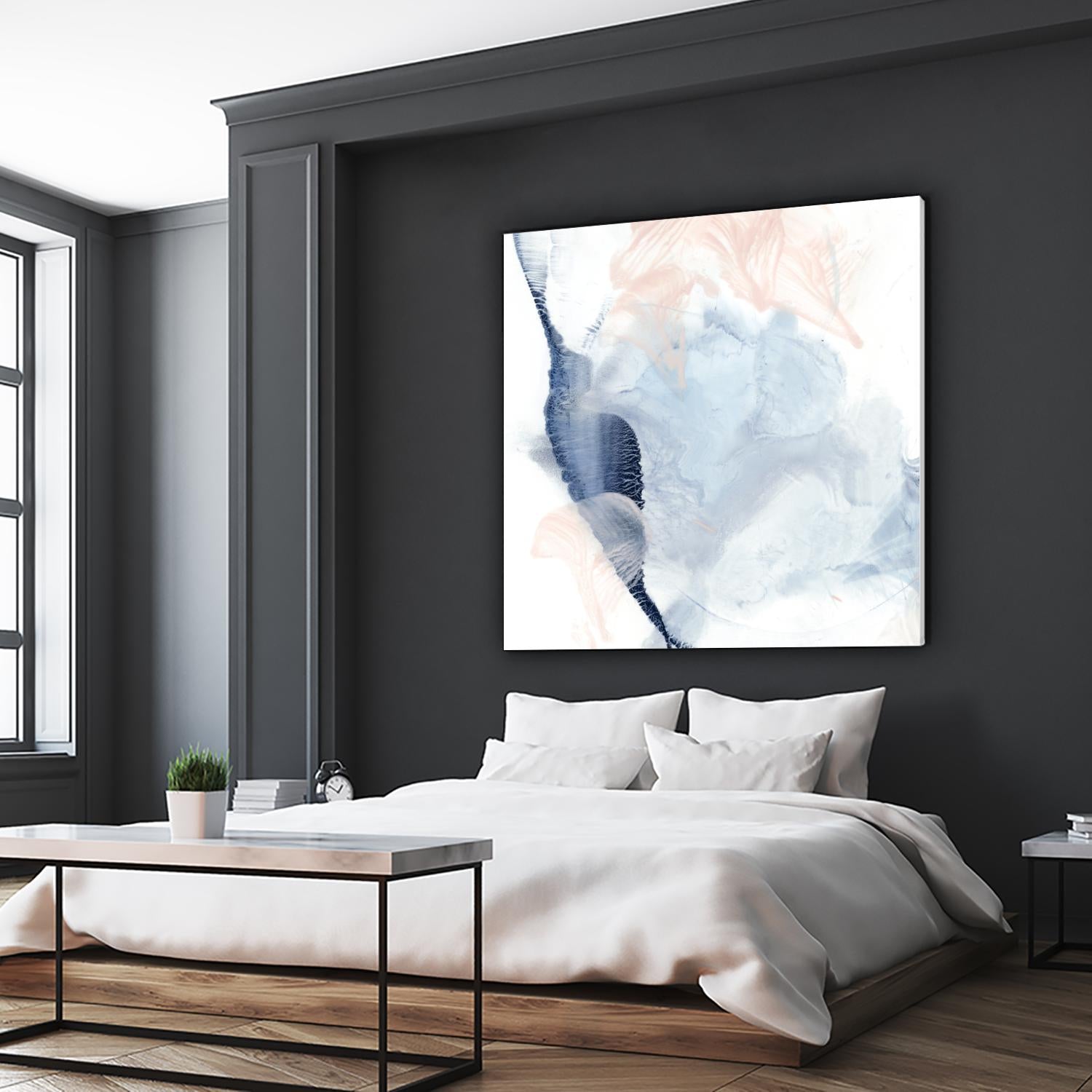 Indigo & Blush II by Ethan Harper on GIANT ART - pastels abstract