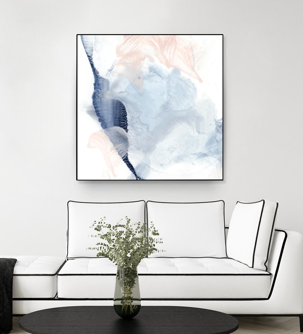 Indigo & Blush II by Ethan Harper on GIANT ART - pastels abstract