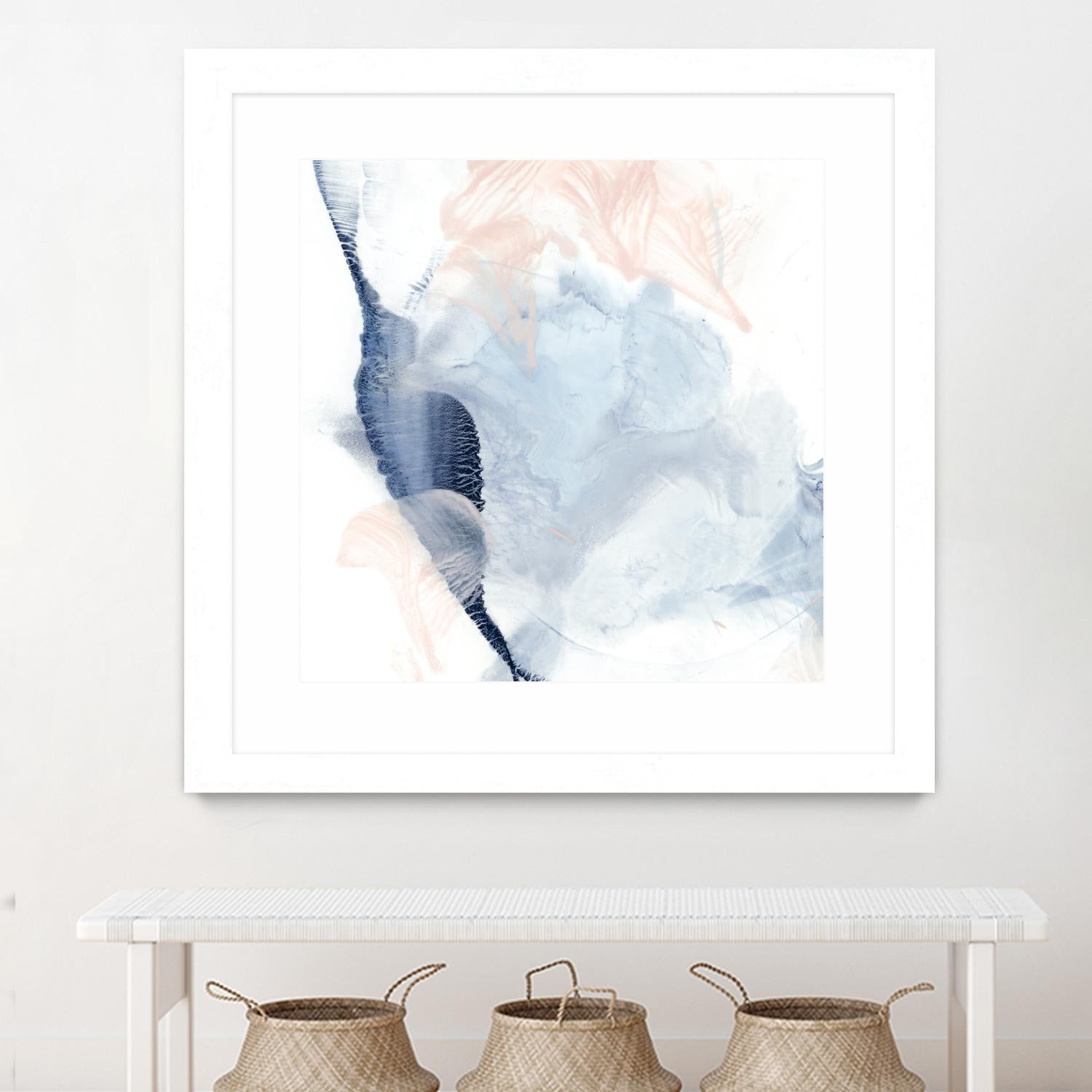 Indigo & Blush II by Ethan Harper on GIANT ART - pastels abstract