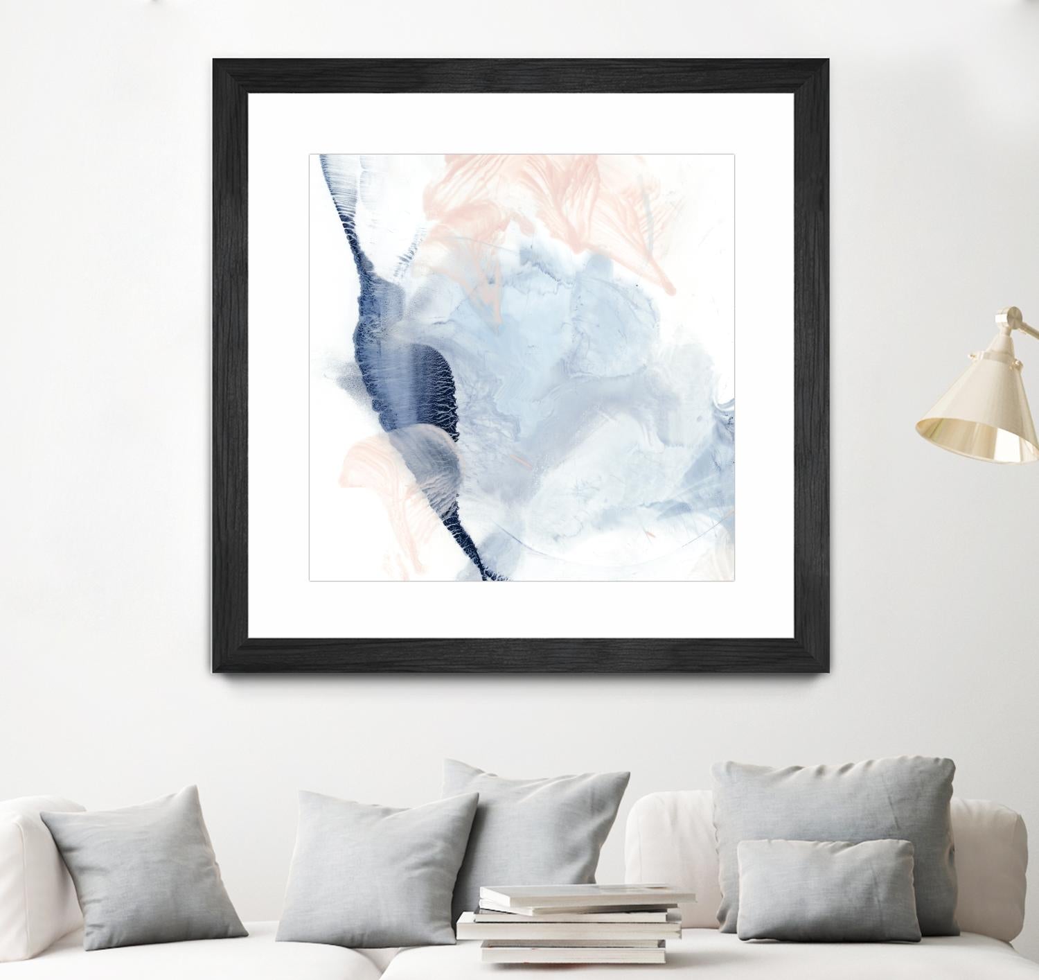 Indigo & Blush II by Ethan Harper on GIANT ART - pastels abstract