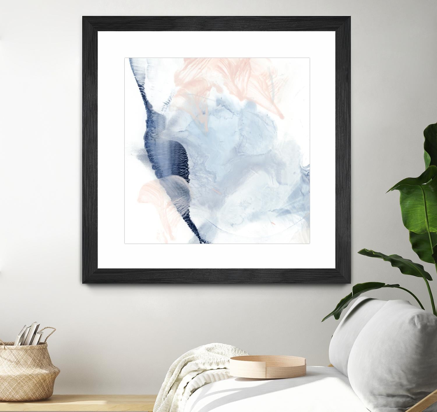 Indigo & Blush II by Ethan Harper on GIANT ART - pastels abstract