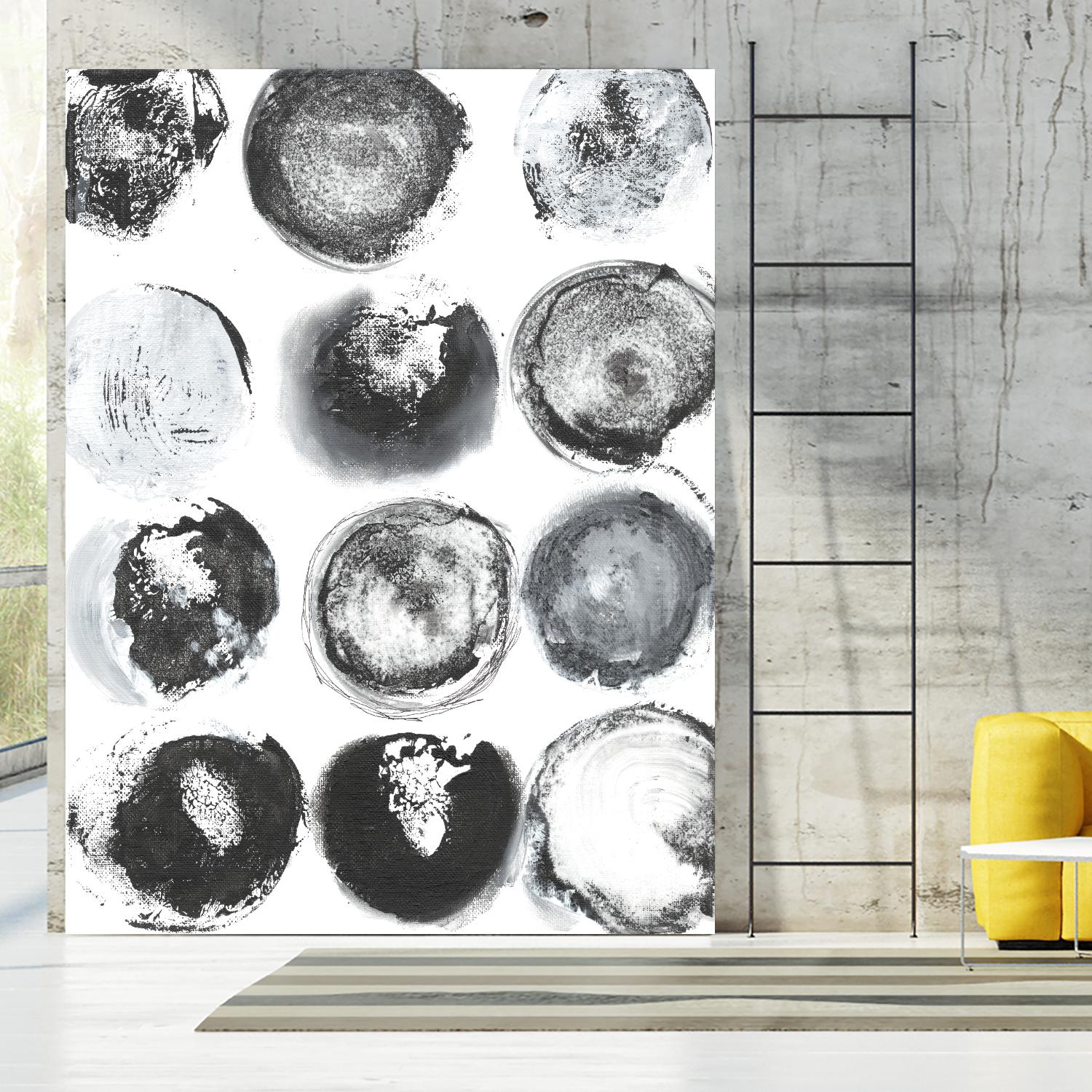 B&W Imprint II by Jodi Fuchs on GIANT ART - neutral abstract