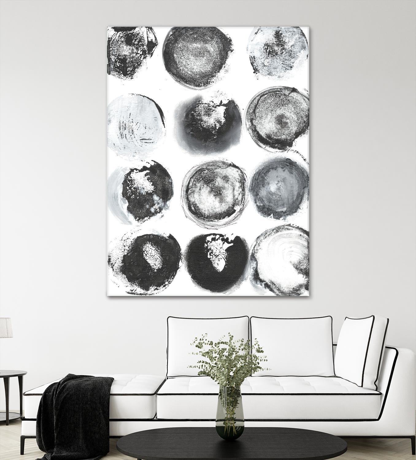 B&W Imprint II by Jodi Fuchs on GIANT ART - neutral abstract