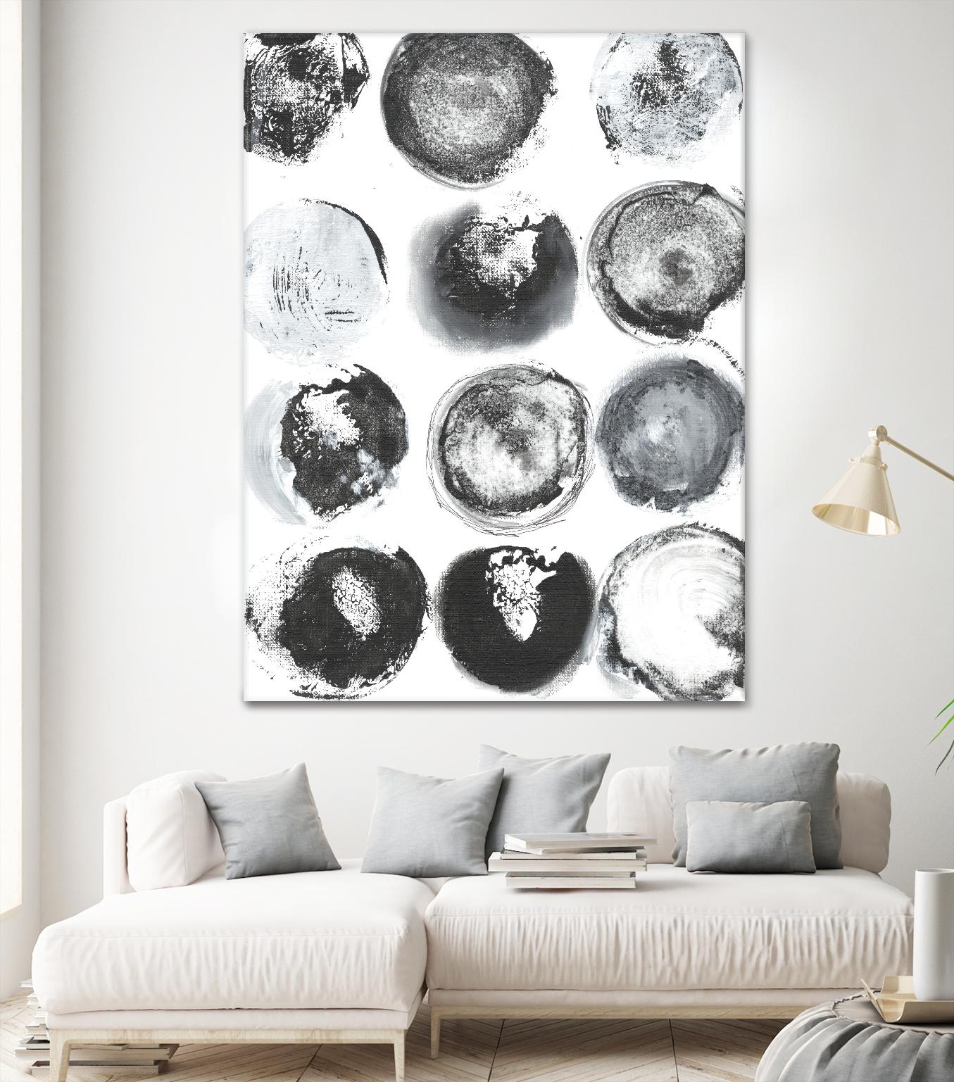 B&W Imprint II by Jodi Fuchs on GIANT ART - neutral abstract