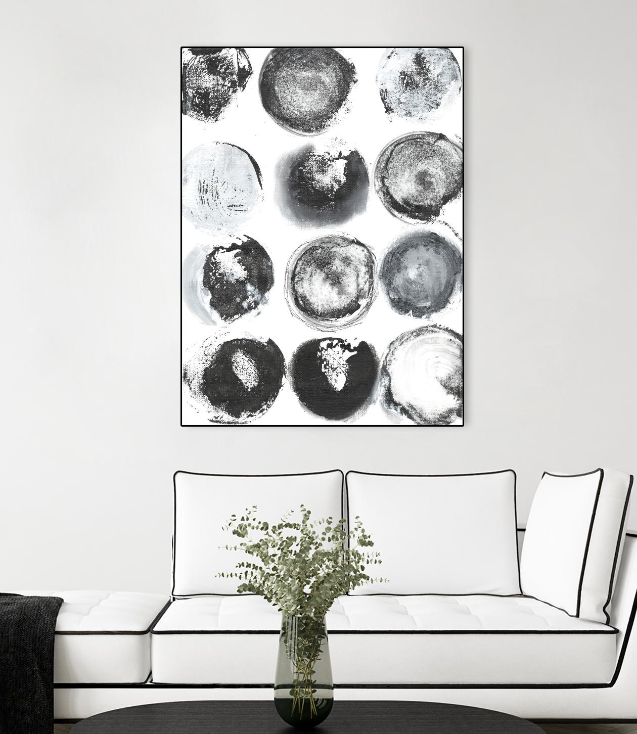 B&W Imprint II by Jodi Fuchs on GIANT ART - neutral abstract