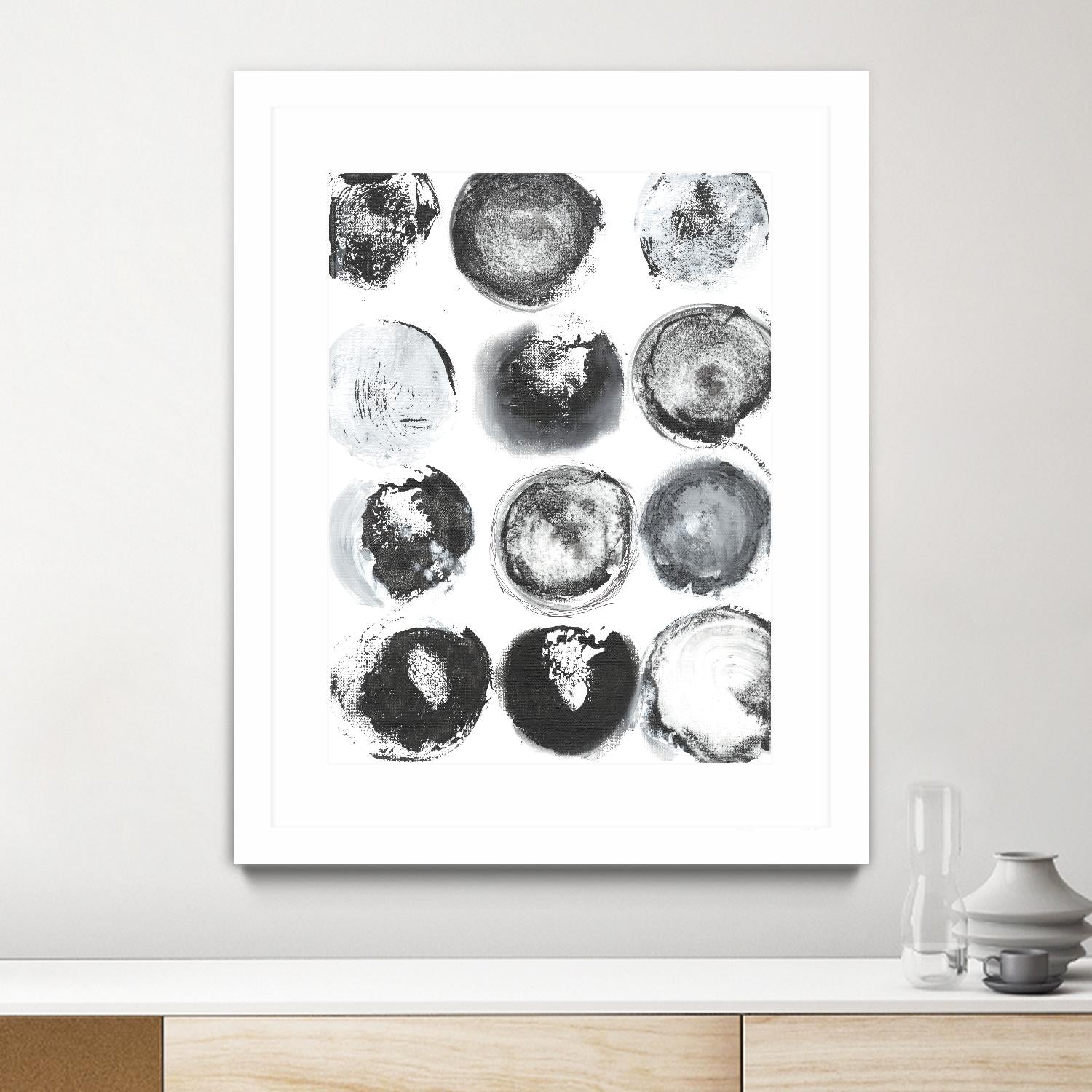 B&W Imprint II by Jodi Fuchs on GIANT ART - neutral abstract