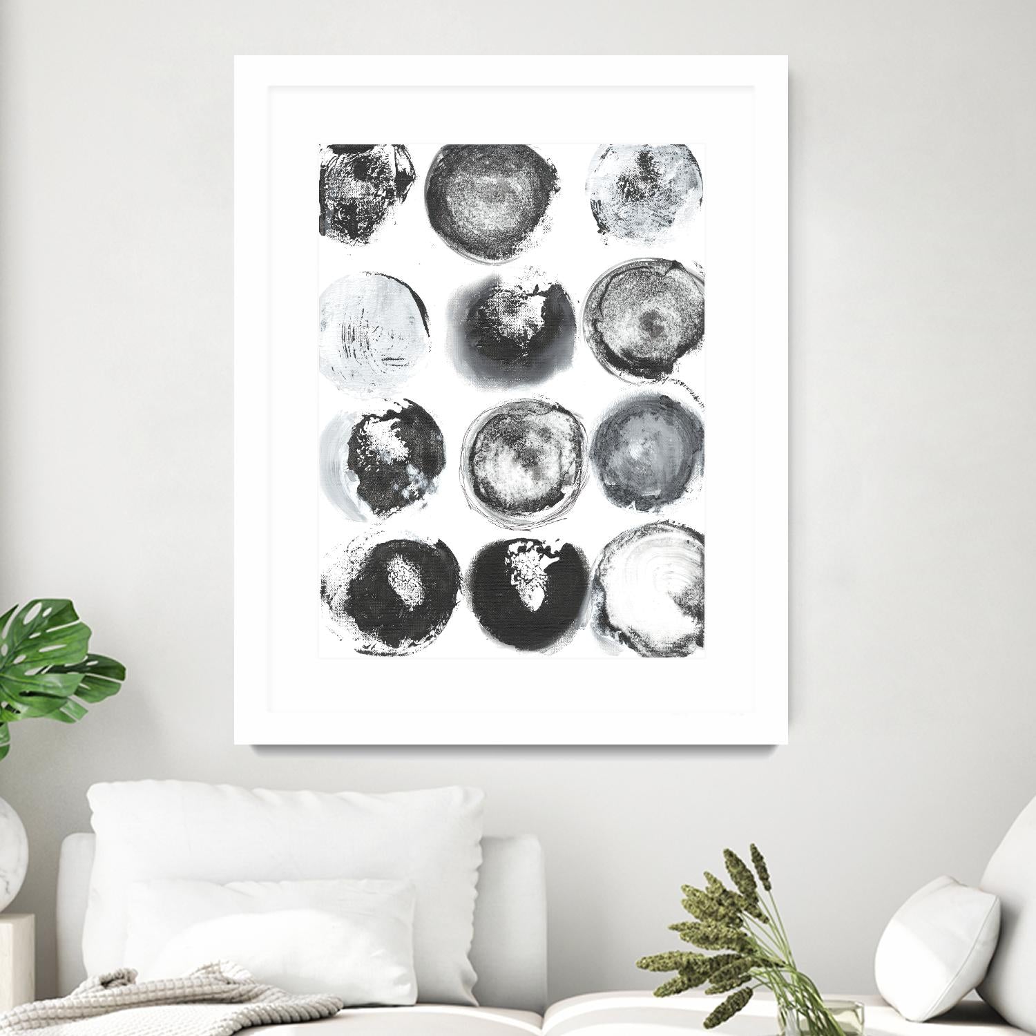 B&W Imprint II by Jodi Fuchs on GIANT ART - neutral abstract