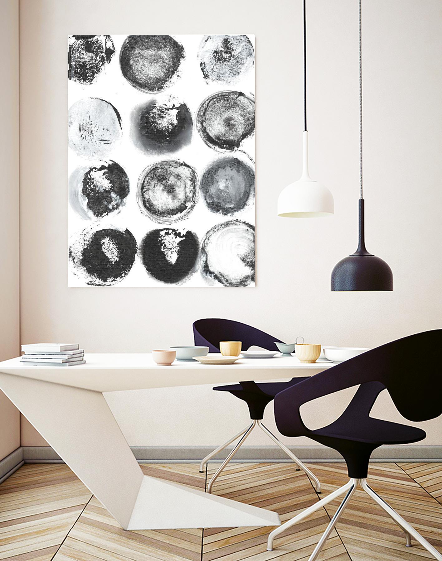 B&W Imprint II by Jodi Fuchs on GIANT ART - neutral abstract