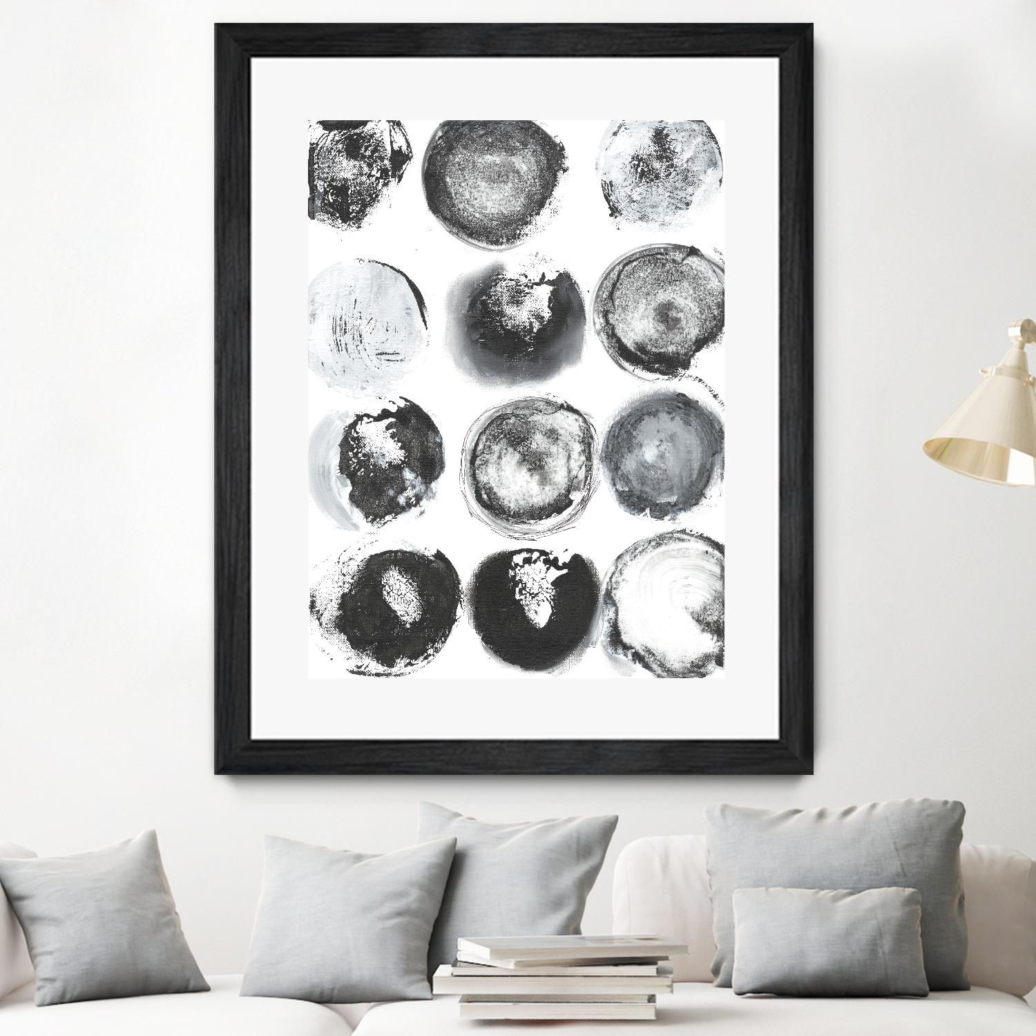 B&W Imprint II by Jodi Fuchs on GIANT ART - neutral abstract