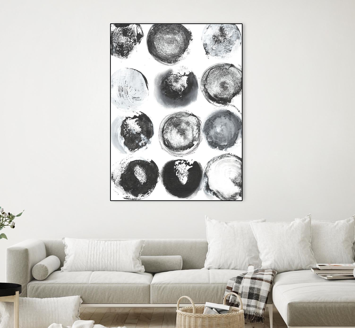 B&W Imprint II by Jodi Fuchs on GIANT ART - neutral abstract