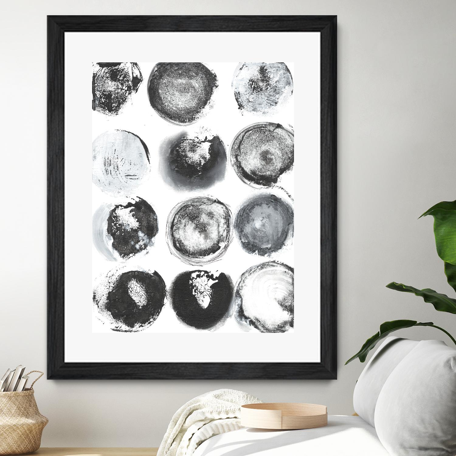 B&W Imprint II by Jodi Fuchs on GIANT ART - neutral abstract