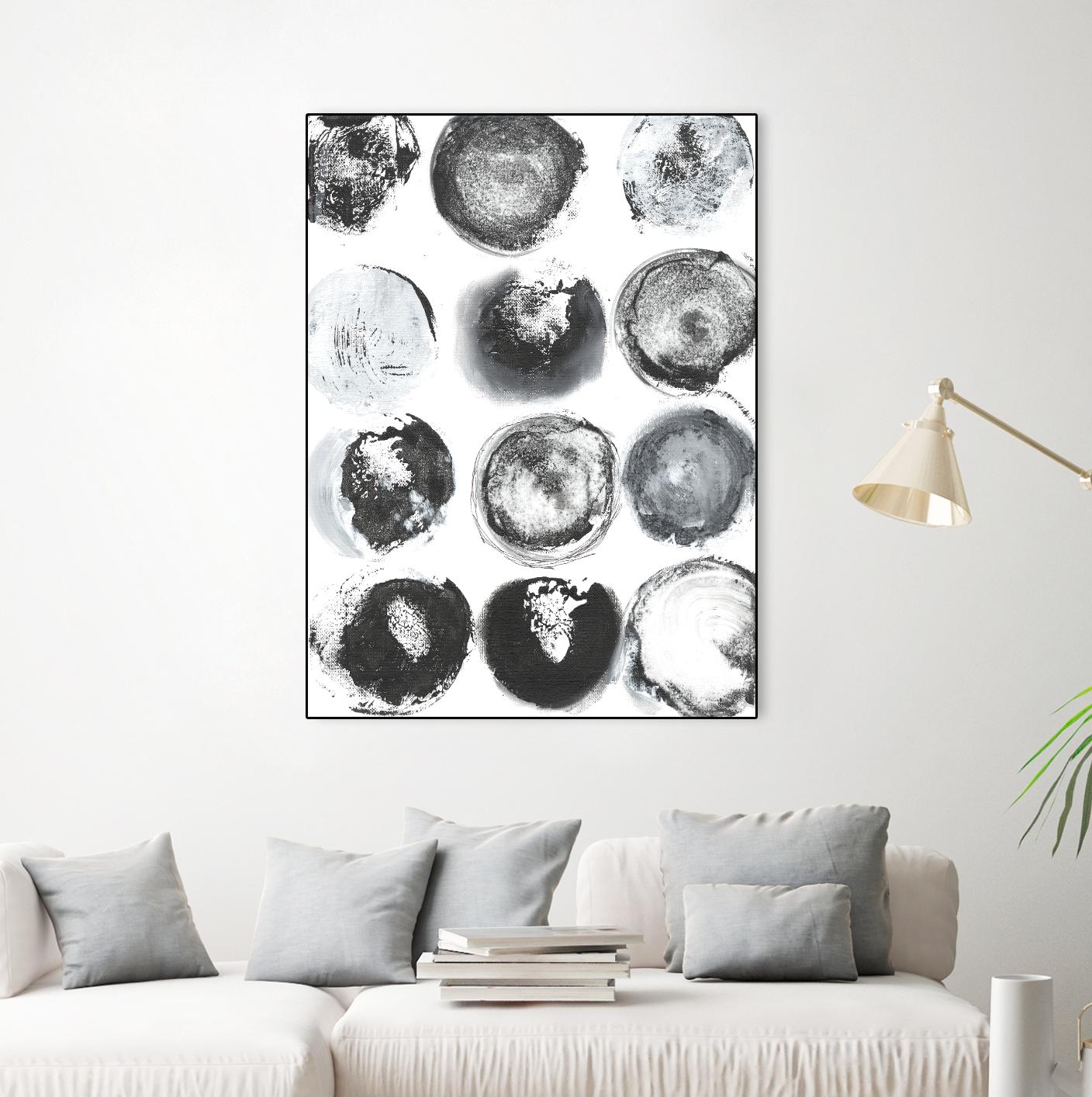 B&W Imprint II by Jodi Fuchs on GIANT ART - neutral abstract