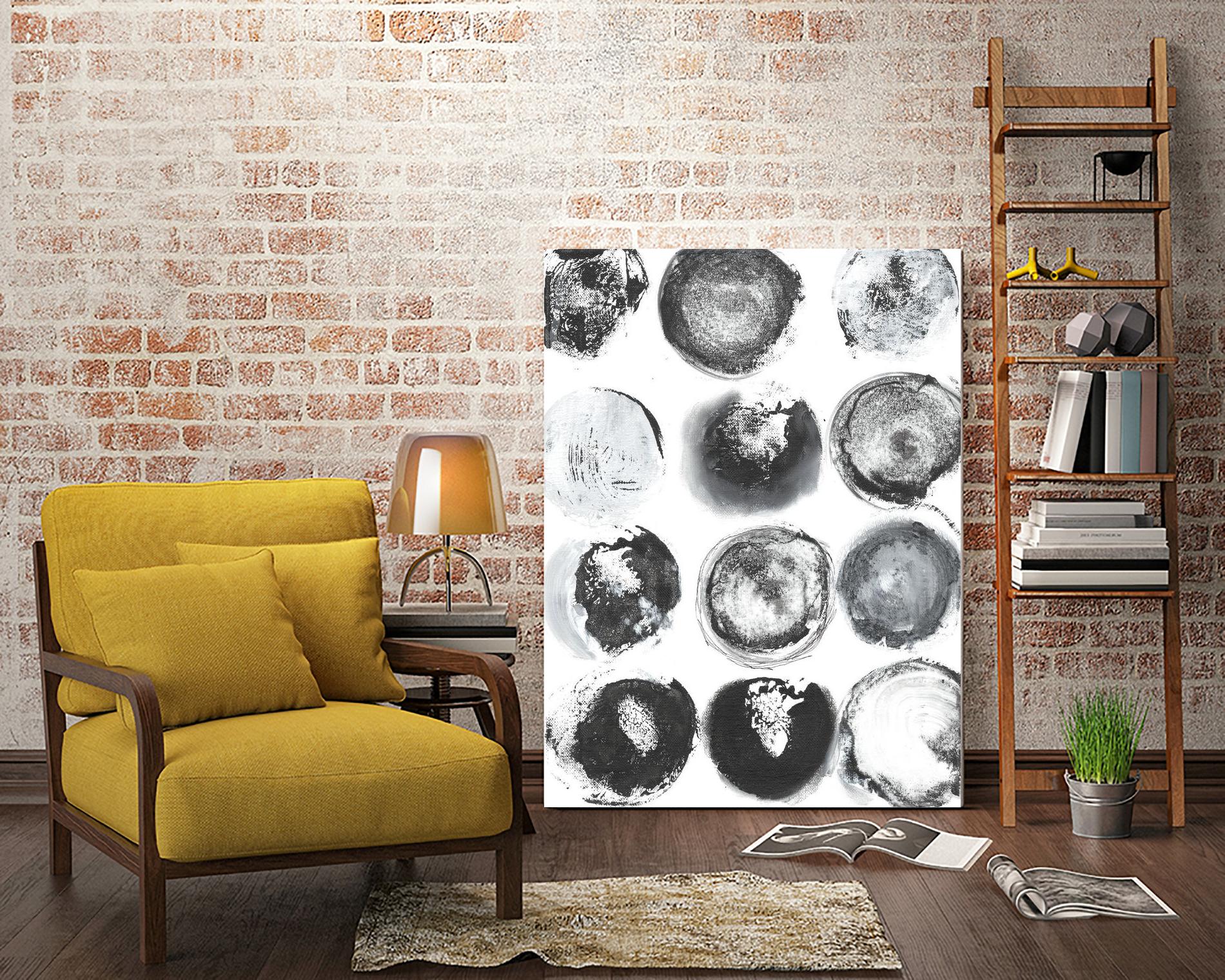 B&W Imprint II by Jodi Fuchs on GIANT ART - neutral abstract