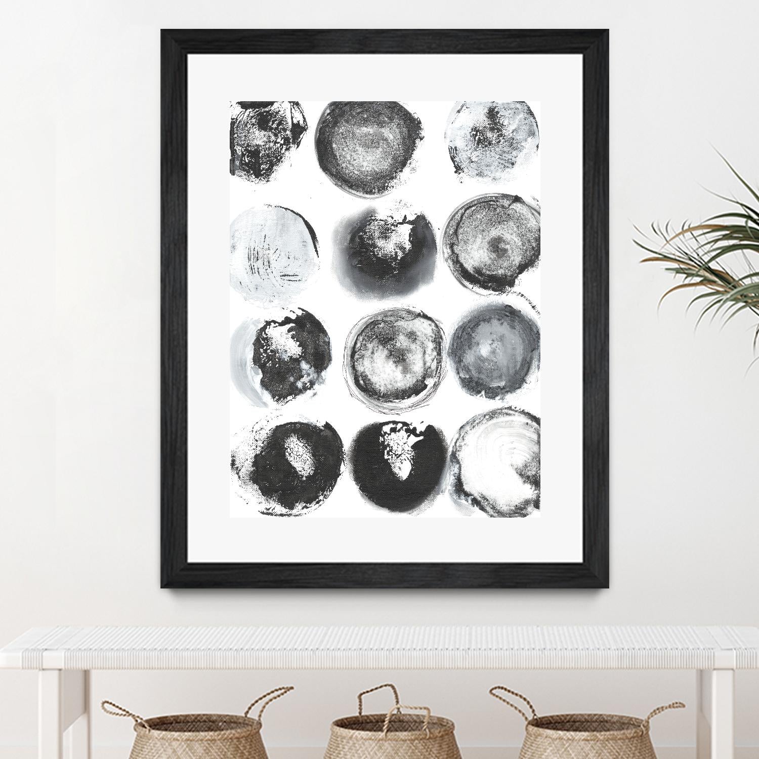 B&W Imprint II by Jodi Fuchs on GIANT ART - neutral abstract