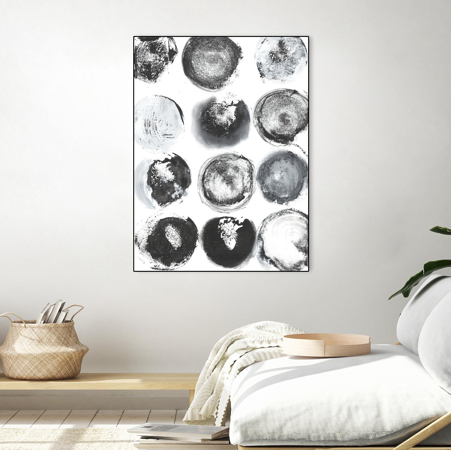 B&W Imprint II by Jodi Fuchs on GIANT ART - neutral abstract