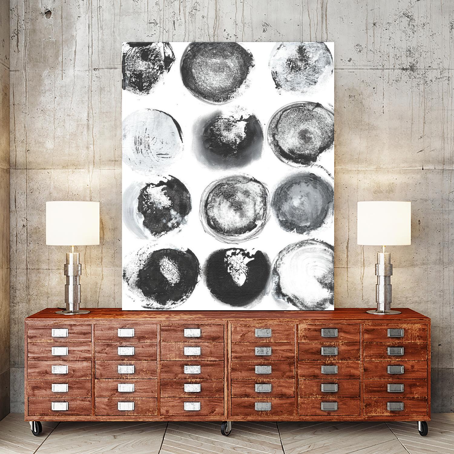 B&W Imprint II by Jodi Fuchs on GIANT ART - neutral abstract