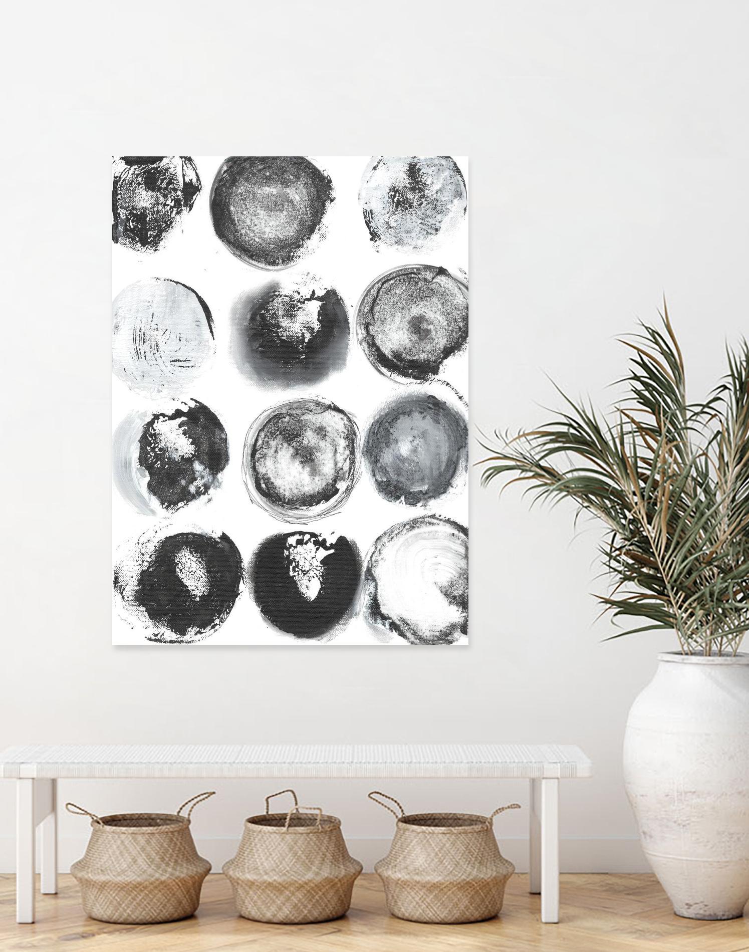 B&W Imprint II by Jodi Fuchs on GIANT ART - neutral abstract