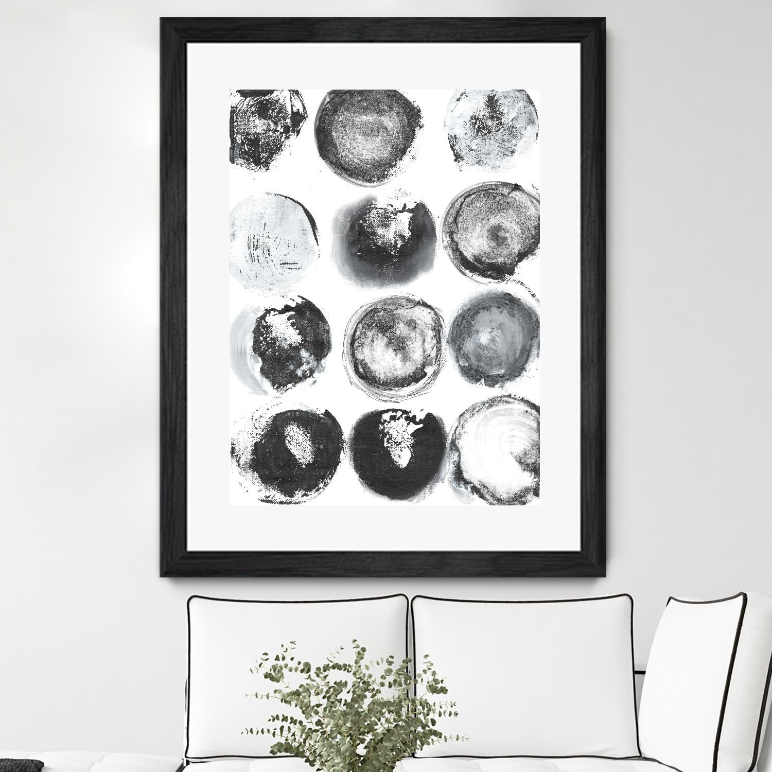 B&W Imprint II by Jodi Fuchs on GIANT ART - neutral abstract