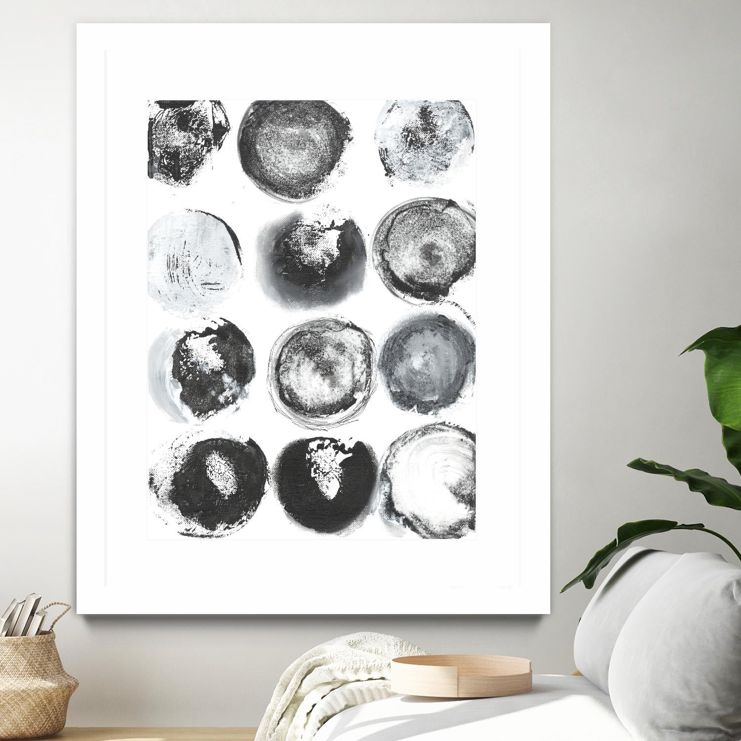 B&W Imprint II by Jodi Fuchs on GIANT ART - neutral abstract