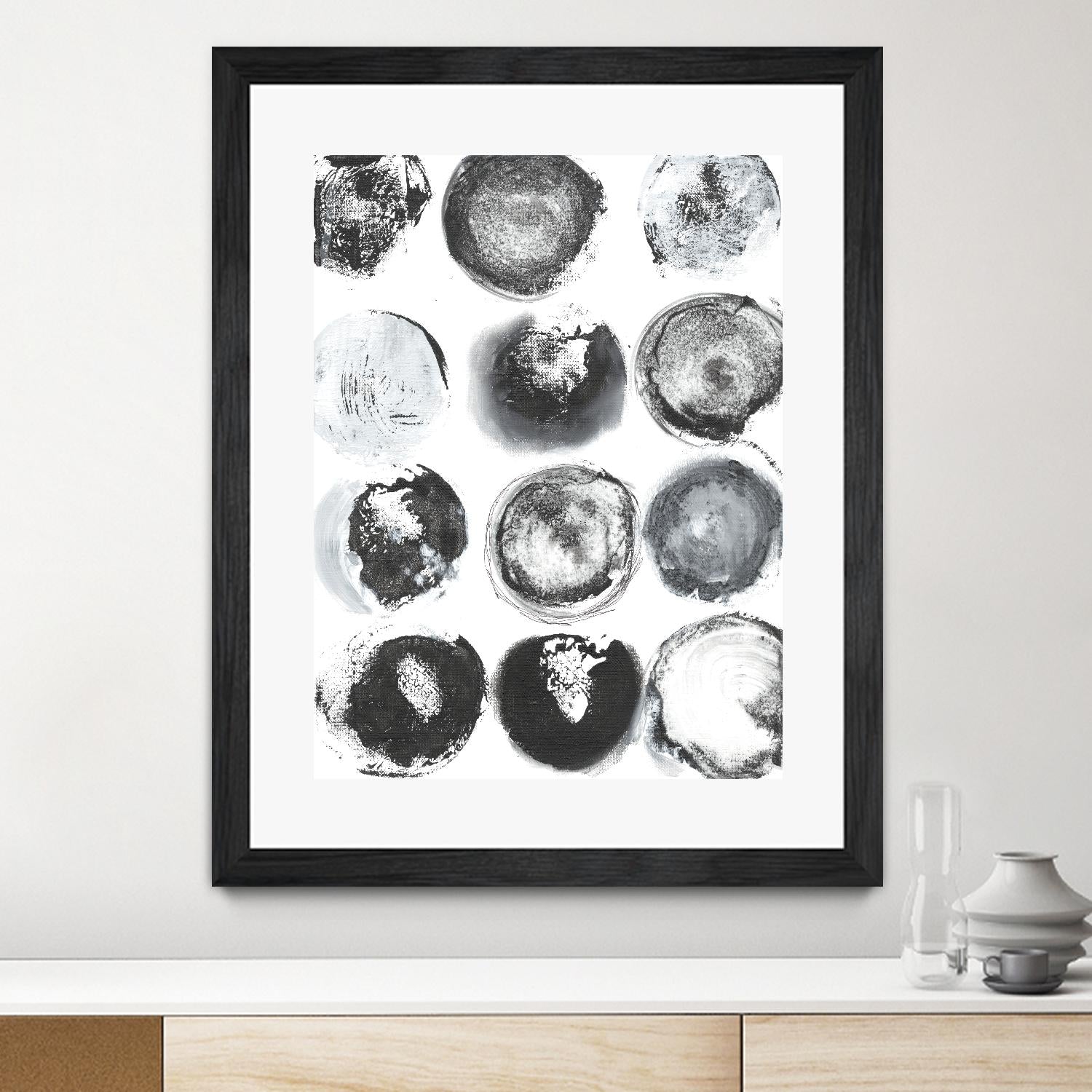B&W Imprint II by Jodi Fuchs on GIANT ART - neutral abstract
