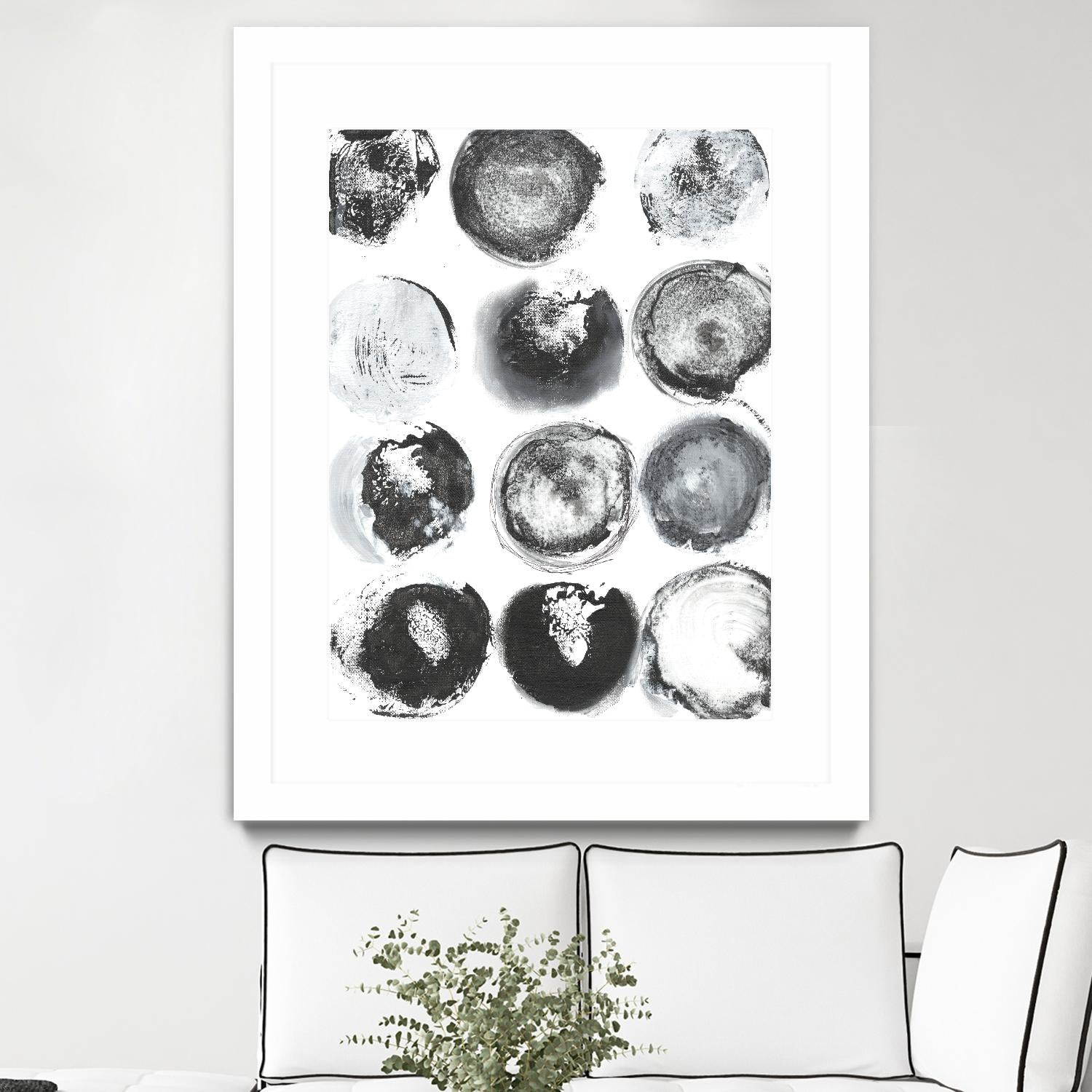 B&W Imprint II by Jodi Fuchs on GIANT ART - neutral abstract