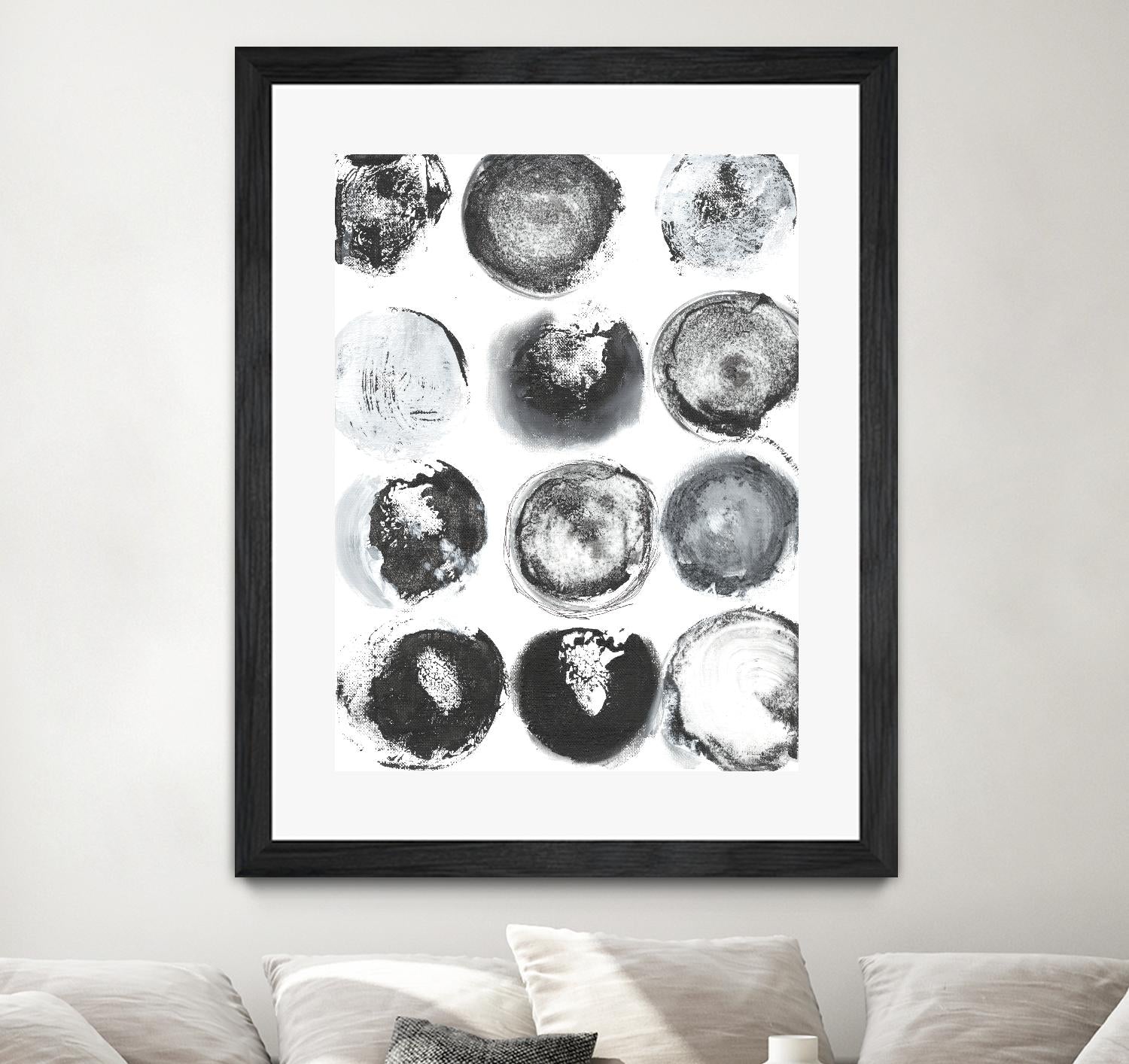 B&W Imprint II by Jodi Fuchs on GIANT ART - neutral abstract