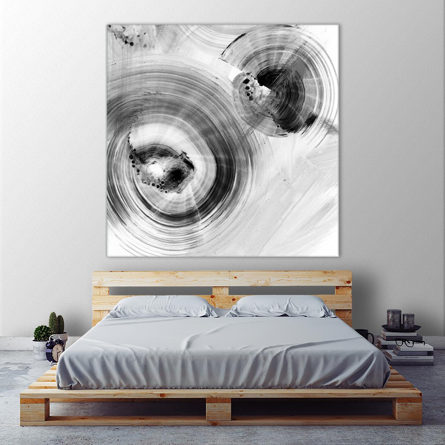 Reverse Ripple Effect I by Ethan Harper on GIANT ART - neutral abstract