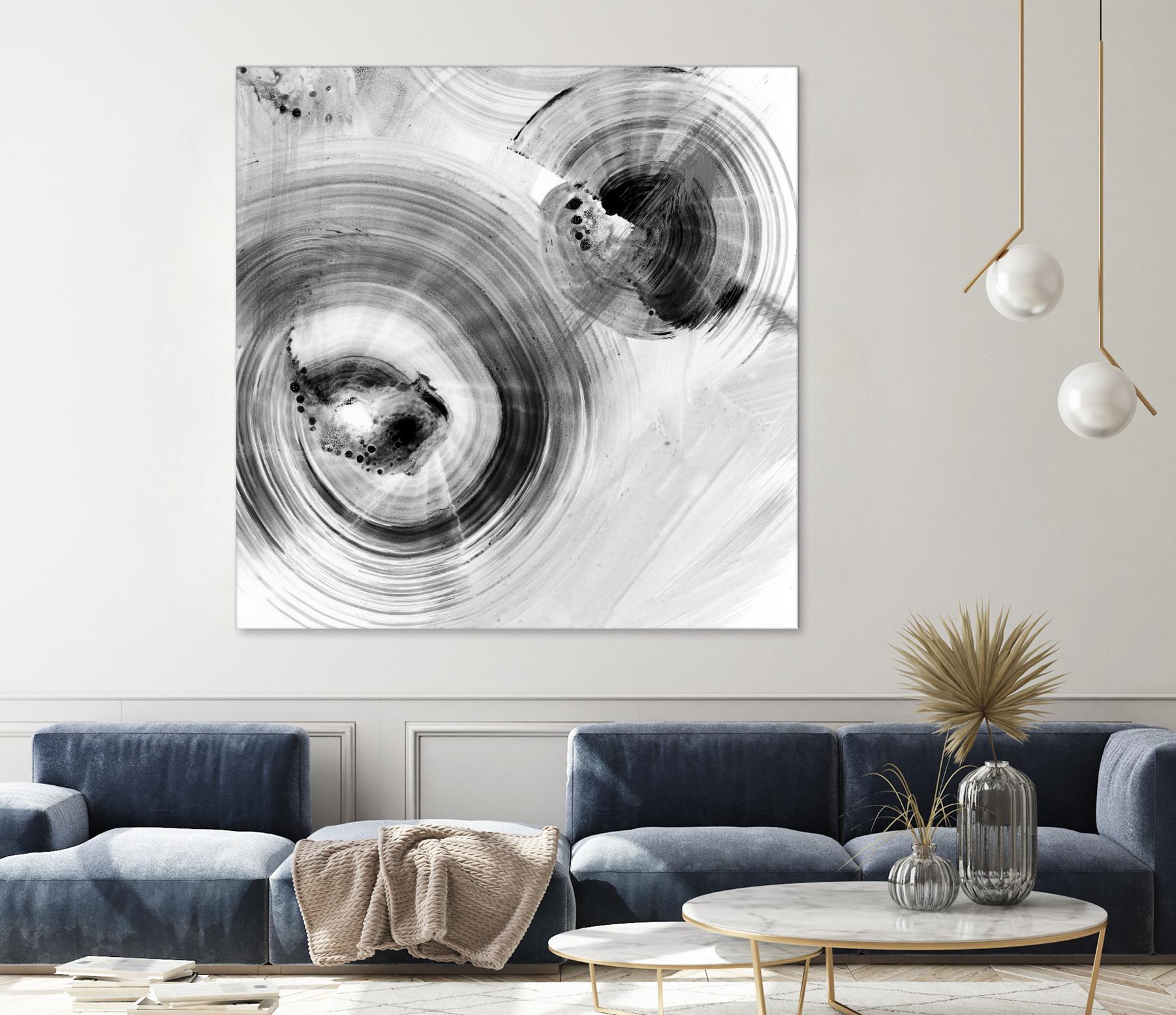 Reverse Ripple Effect I by Ethan Harper on GIANT ART - neutral abstract