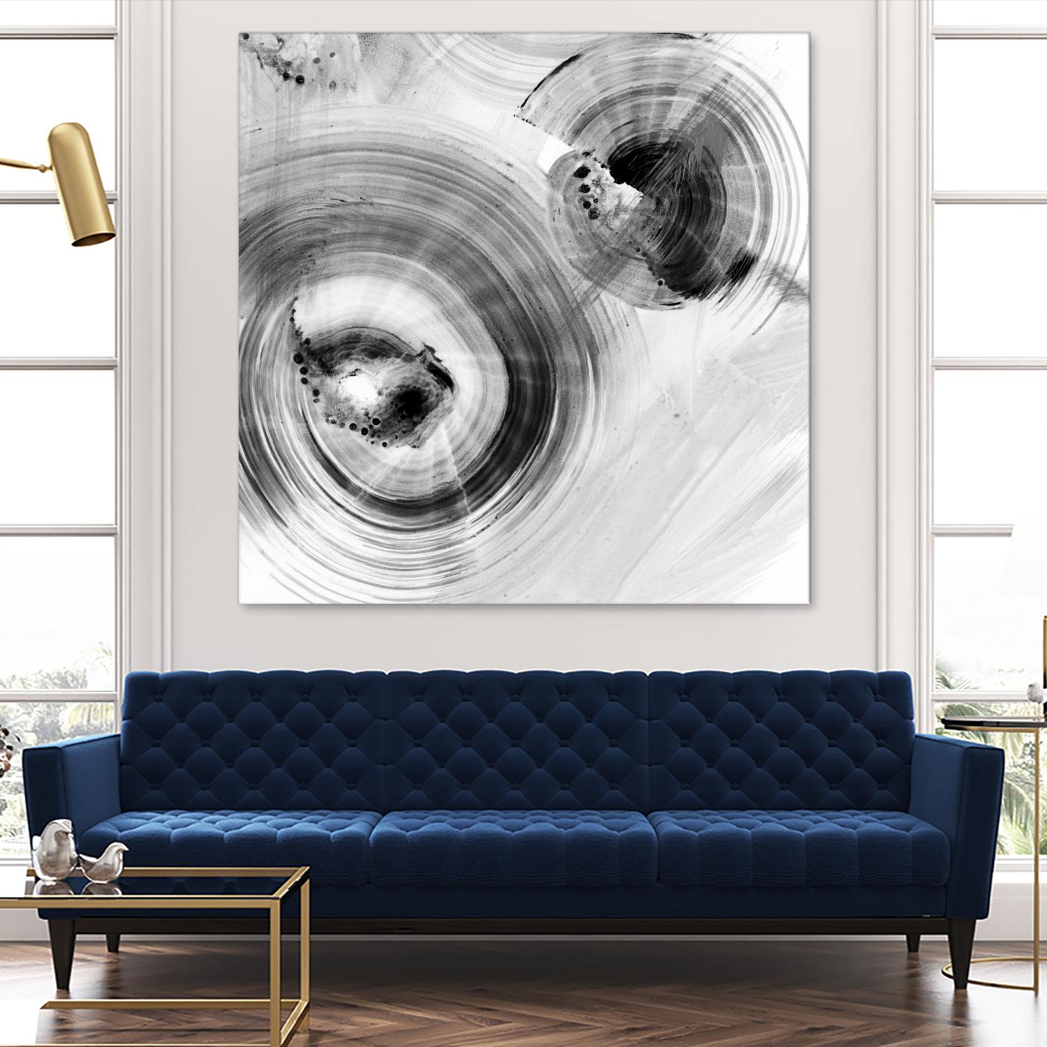 Reverse Ripple Effect I by Ethan Harper on GIANT ART - neutral abstract