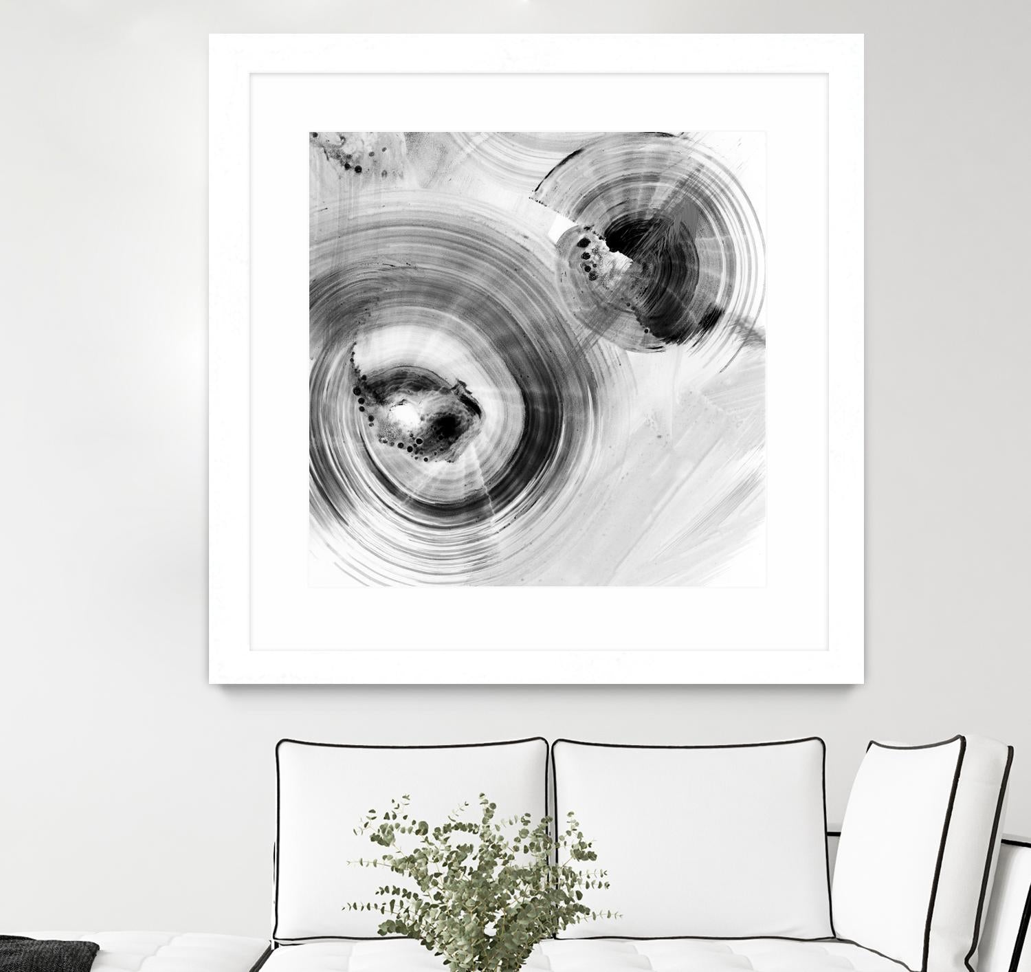 Reverse Ripple Effect I by Ethan Harper on GIANT ART - neutral abstract