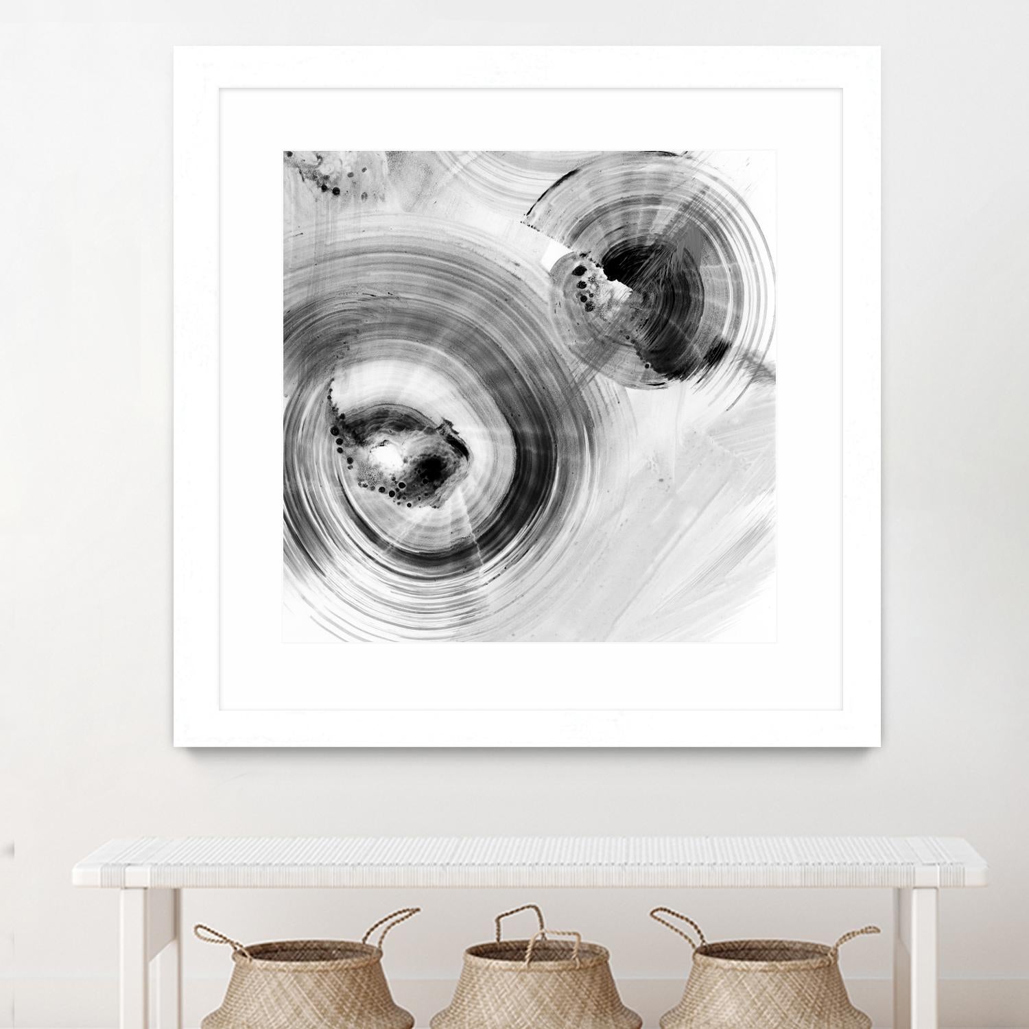 Reverse Ripple Effect I by Ethan Harper on GIANT ART - neutral abstract