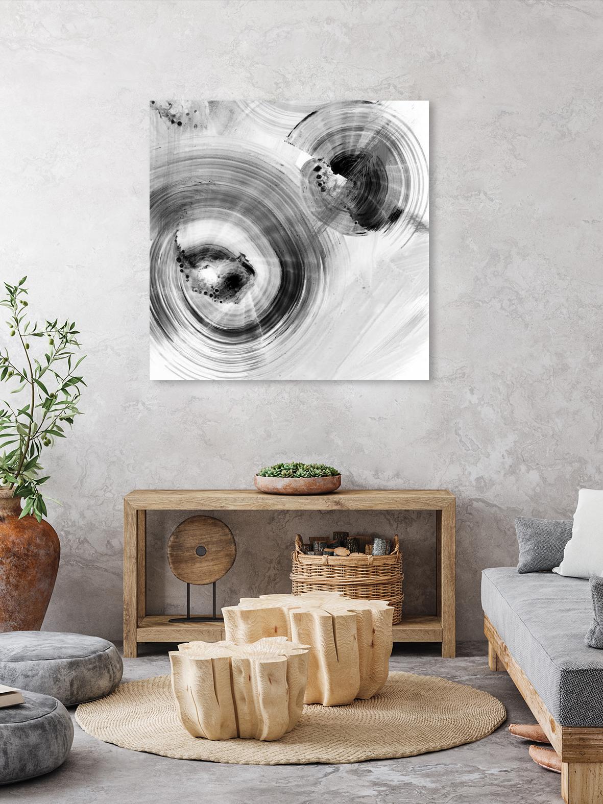 Reverse Ripple Effect I by Ethan Harper on GIANT ART - neutral abstract