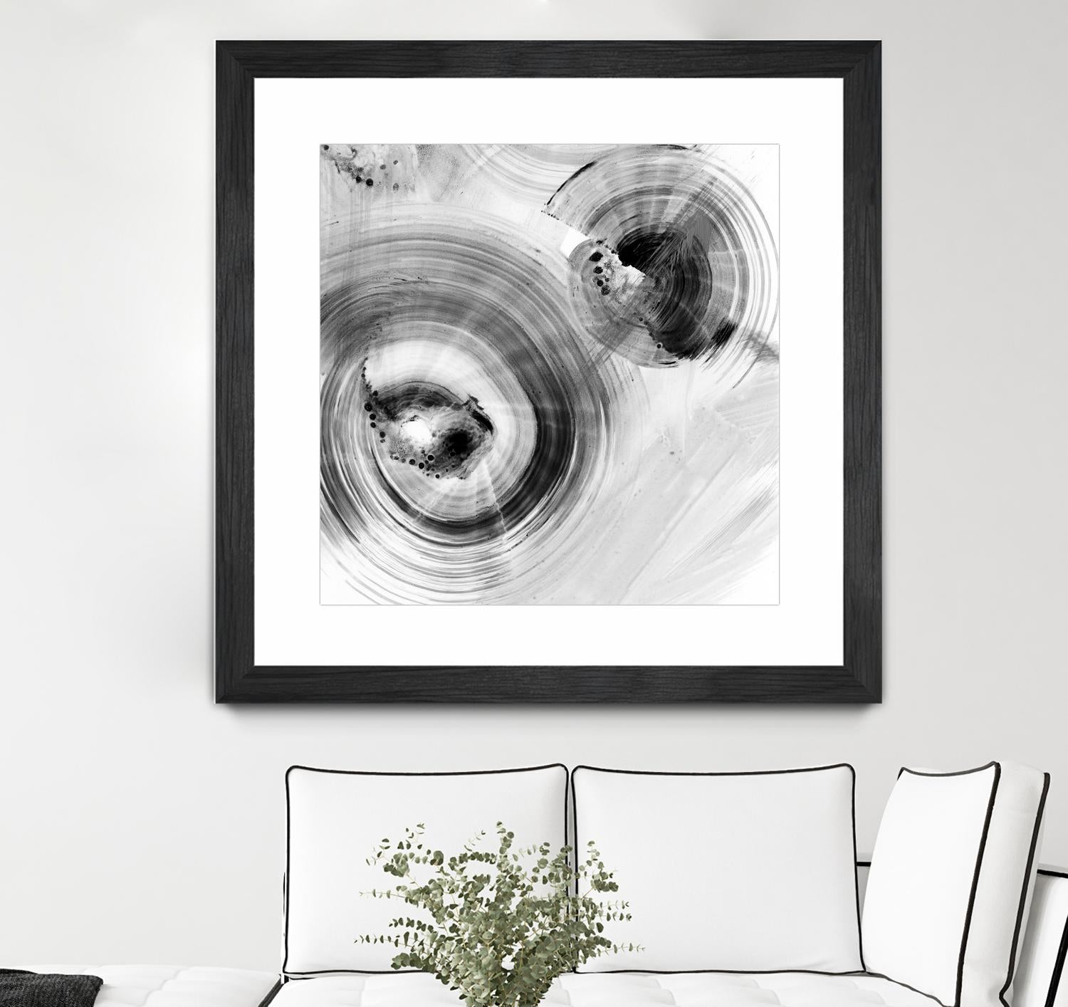 Reverse Ripple Effect I by Ethan Harper on GIANT ART - neutral abstract