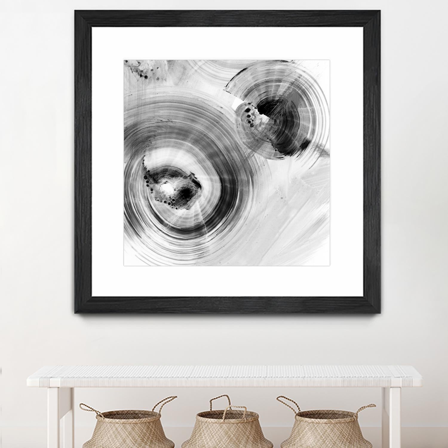 Reverse Ripple Effect I by Ethan Harper on GIANT ART - neutral abstract