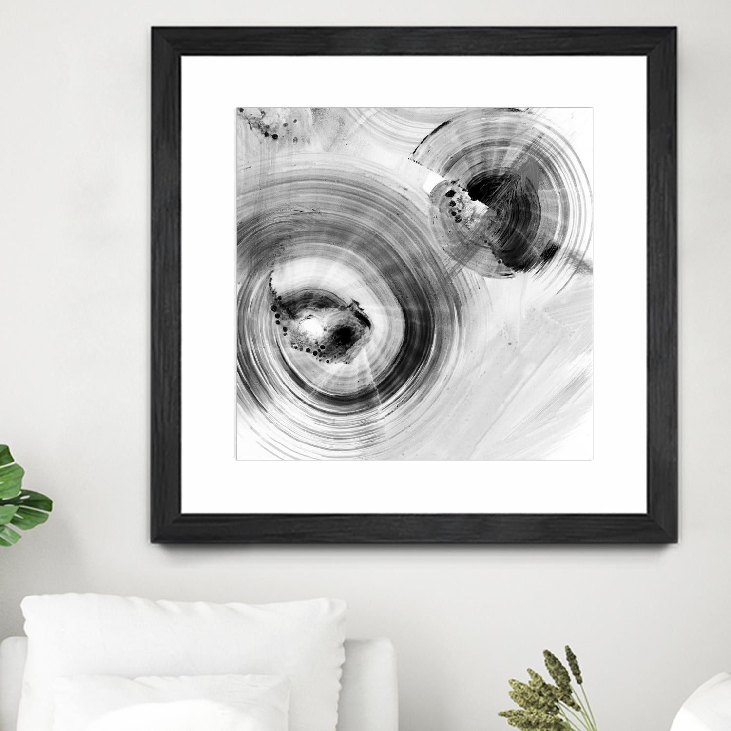 Reverse Ripple Effect I by Ethan Harper on GIANT ART - neutral abstract