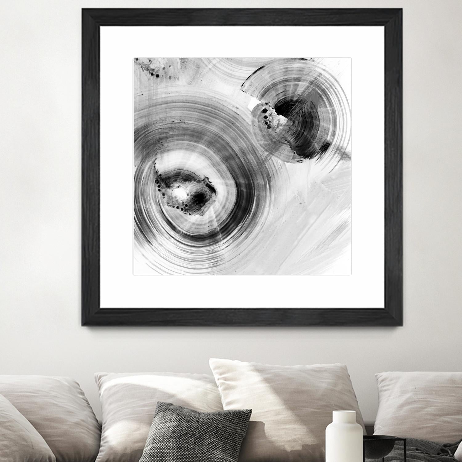 Reverse Ripple Effect I by Ethan Harper on GIANT ART - neutral abstract